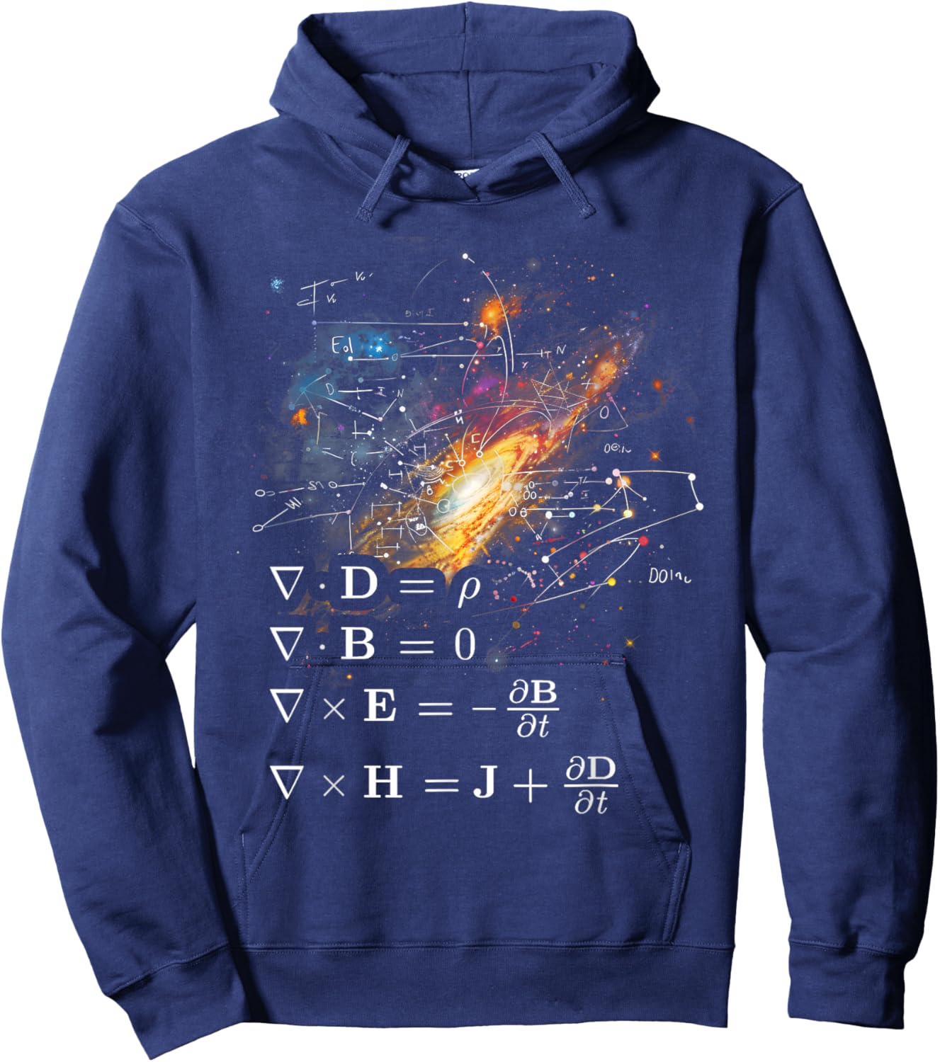 Maxwell's Equations Physics Relativity Math Mathematics Hoodie - Hoodie | Navy