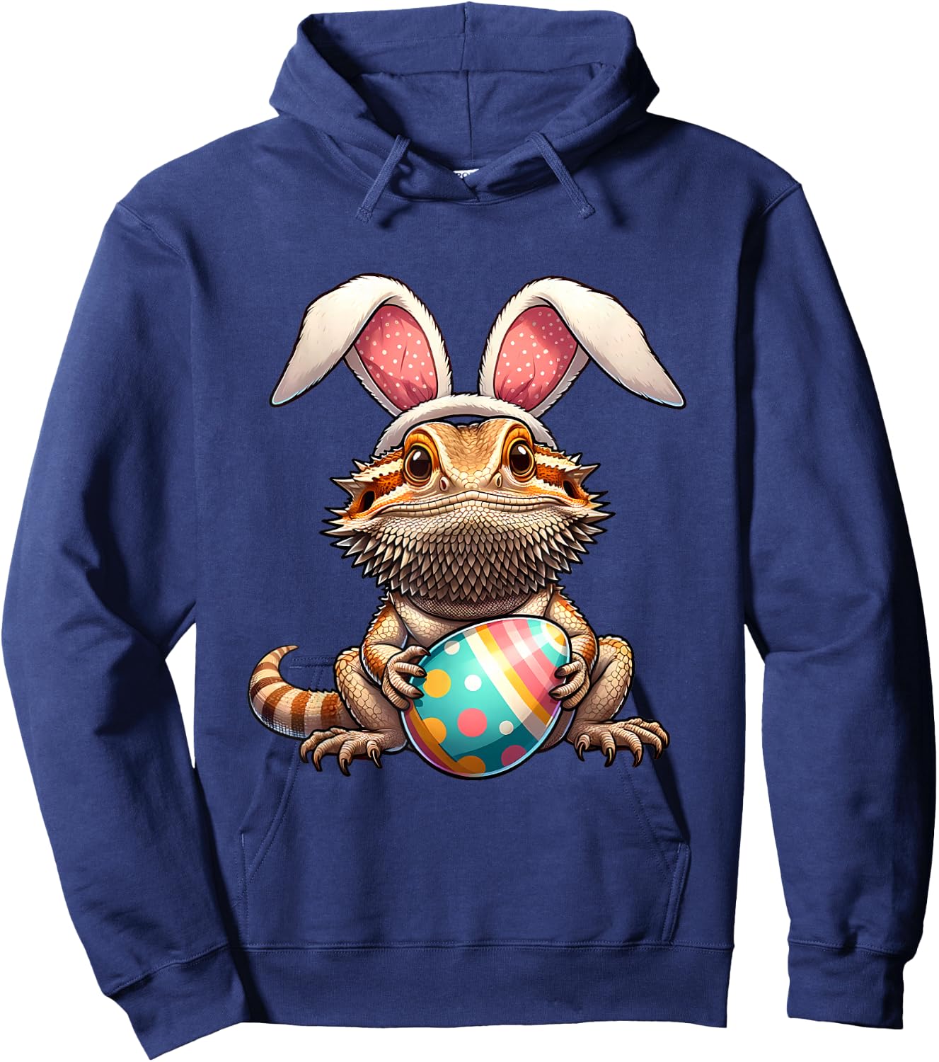 Easter Bearded Dragon Pets Pet Egg Eggs Bunny Rabbits Hoodie - Hoodie | Navy