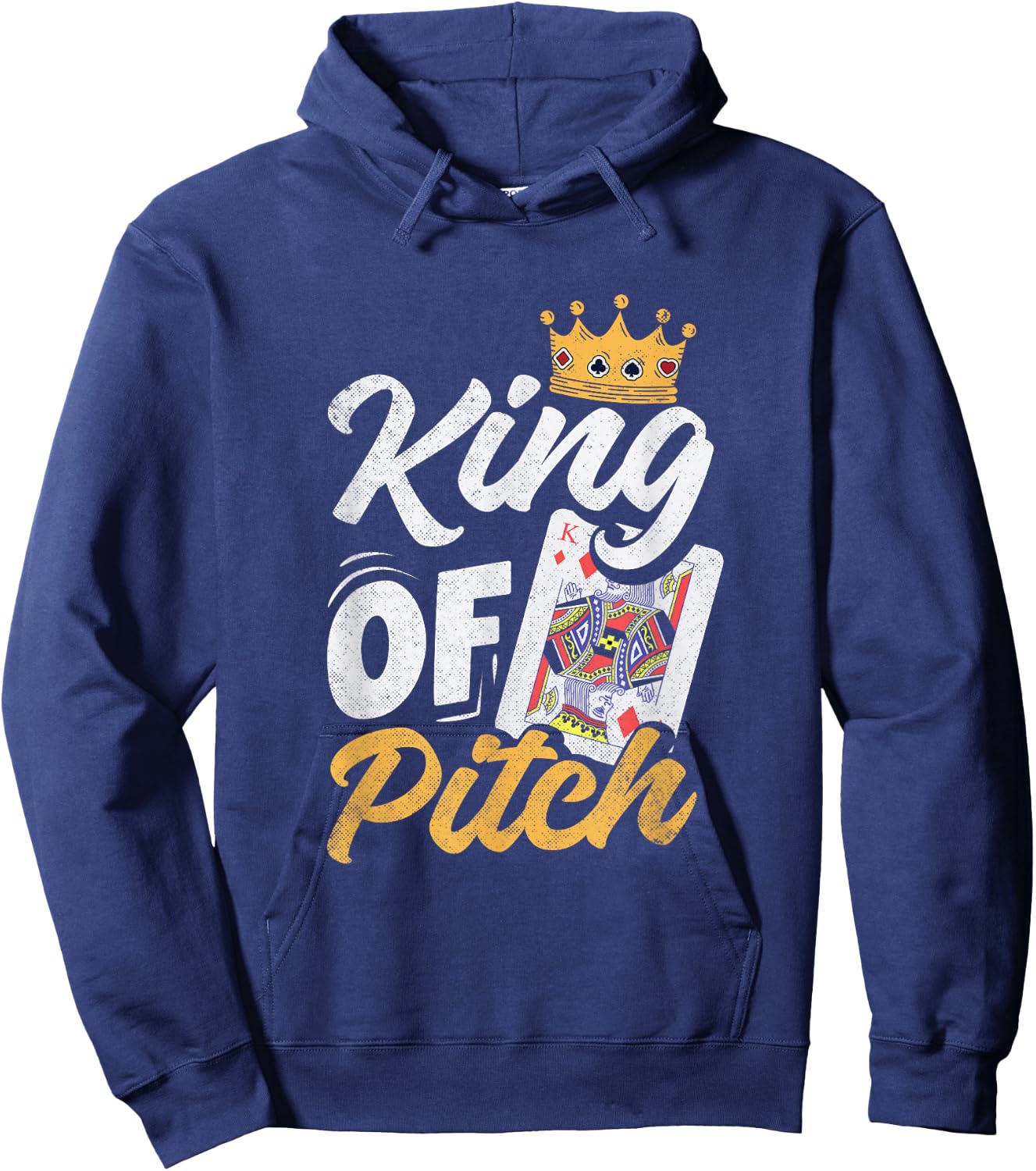 Pitch Card Game King Of Pitch Funny High Low Jack Hoodie - Hoodie | Navy