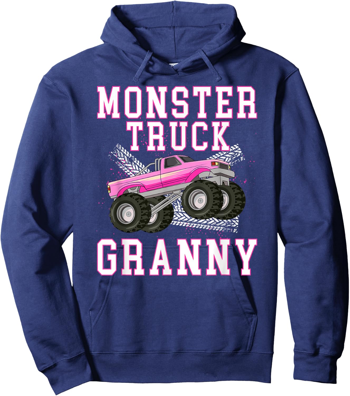 Monster Granny Monster Truck Granny Grandma Hoodie - Hoodie | Navy