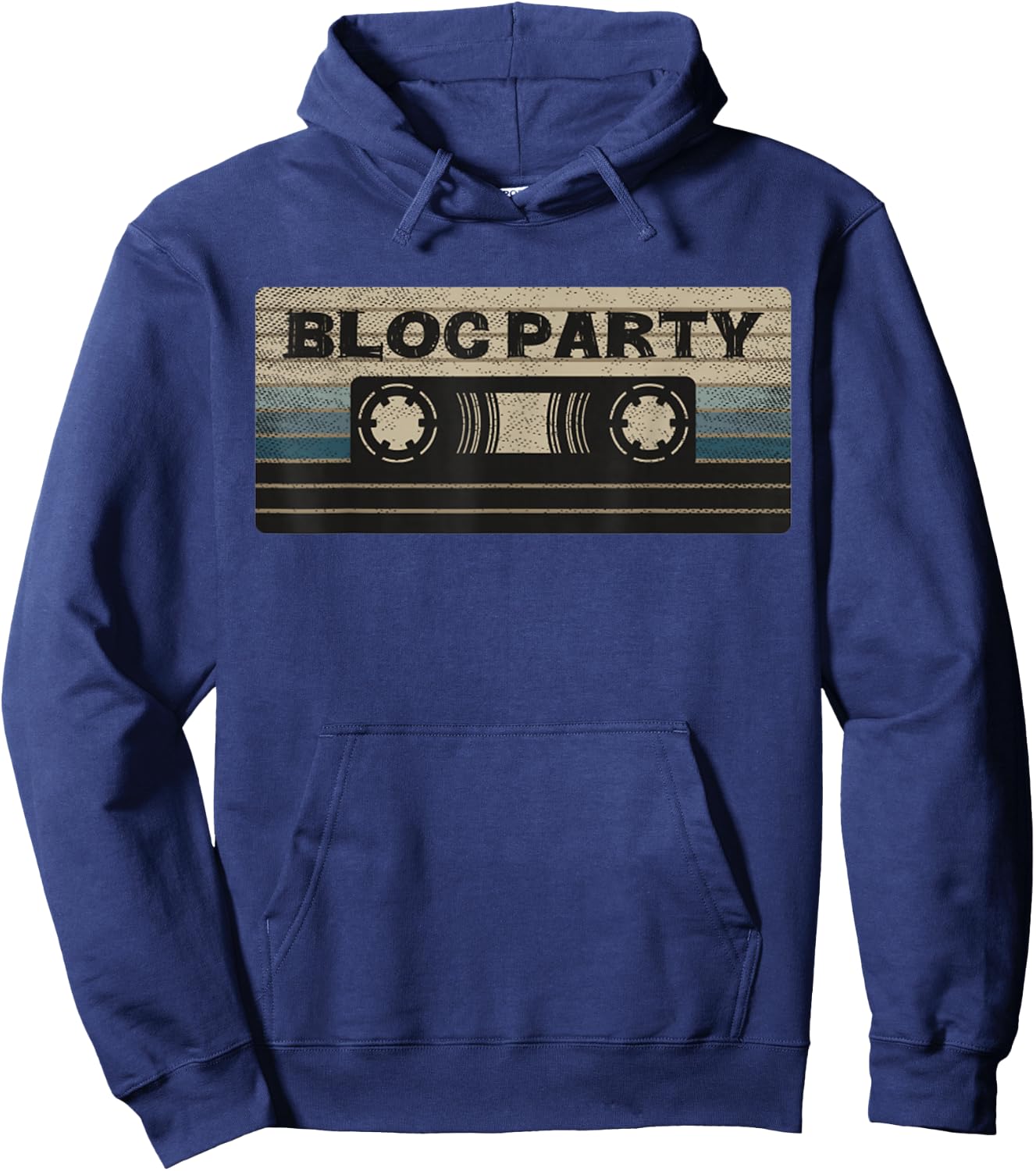 Vintage Bloc Cassette Party Mix Tape Music 2000s Rock , Black, S Hoodie - Hoodie | Navy