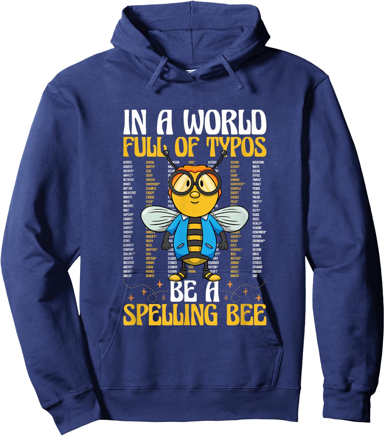 Spelling Champ School Competition Word Speller Spelling Bee Hoodie - Hoodie | Navy