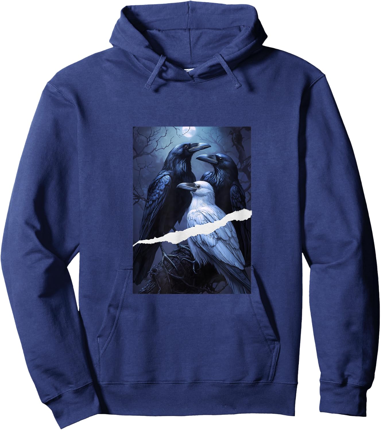 Ravens Under the Moon - Inspired by Feathers So Vicious Hoodie - Hoodie | Navy