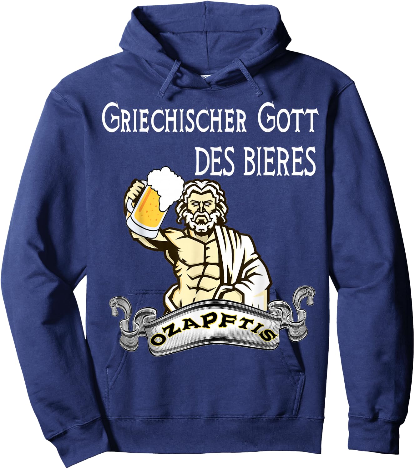 O'zapft is Greek God of Beer Men's Day Father's Day Hoodie - Hoodie | Navy