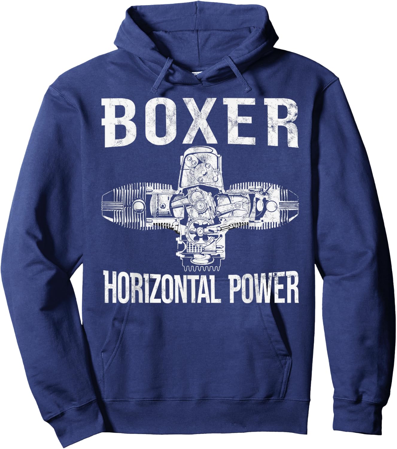 Boxer Motor Motorrad Biker Boxer Zweizylinder Motorrad Hoodie - Hoodie | Navy
