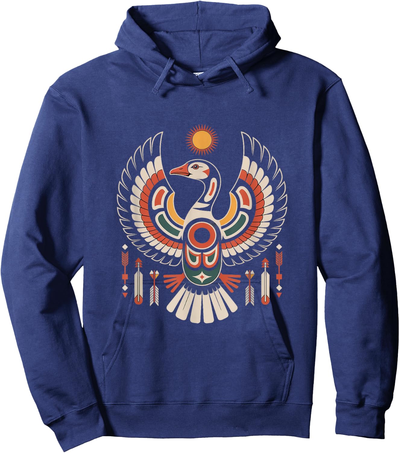 Goose Indigenous Indian Tribal Art Native American Hoodie - Hoodie | Navy