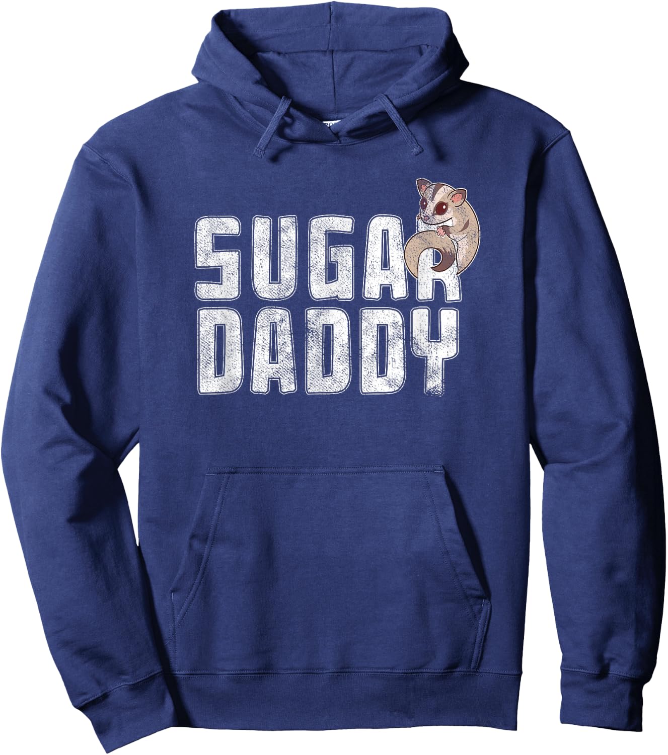 Funny Sugar Glider Daddy Sugar Gliders Pun Fathers Day Humor Hoodie - Hoodie | Navy