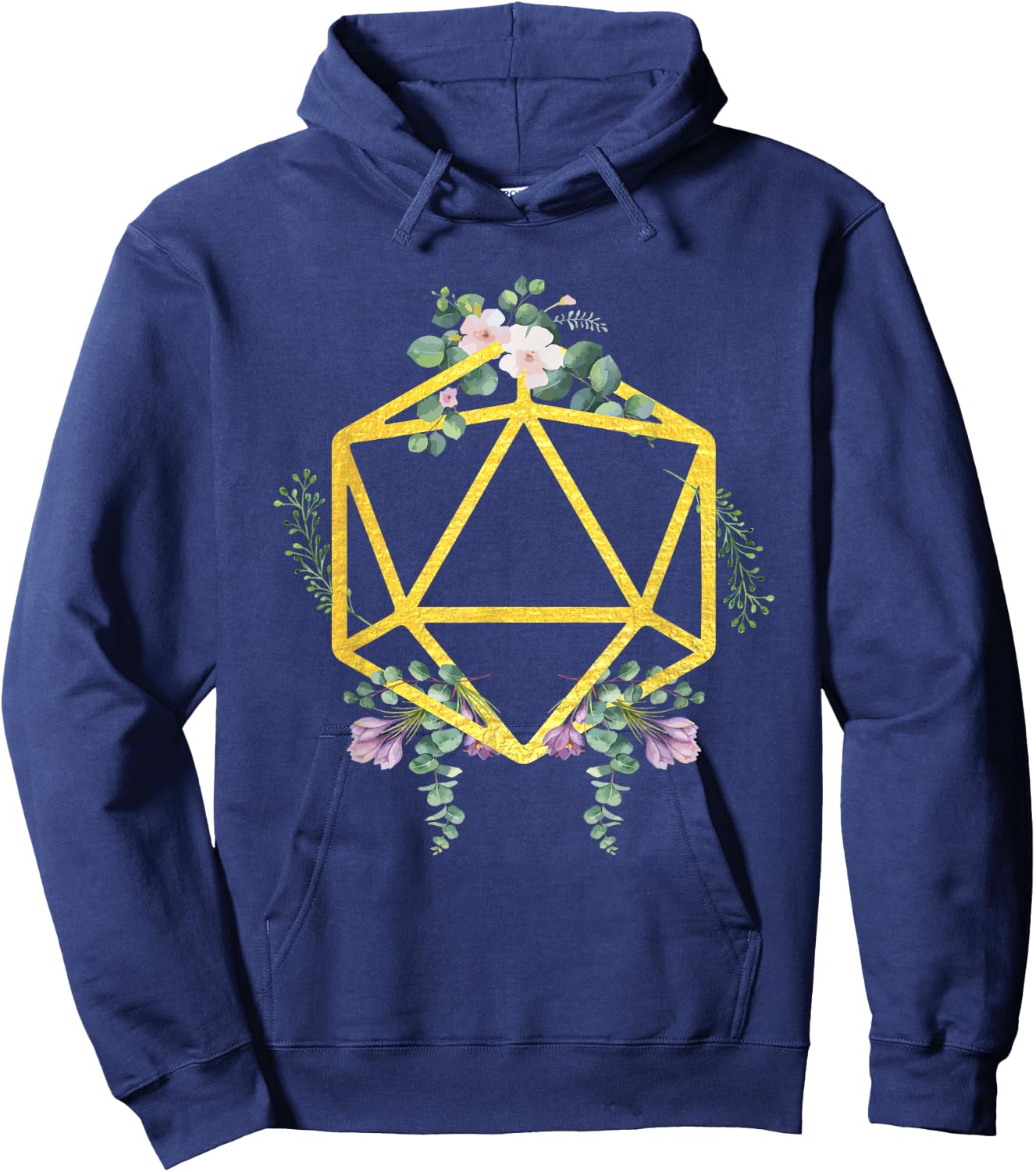 D20 Gaming Dice Game Set Polyhedral Board Gamers Gift Hoodie - Hoodie | Navy