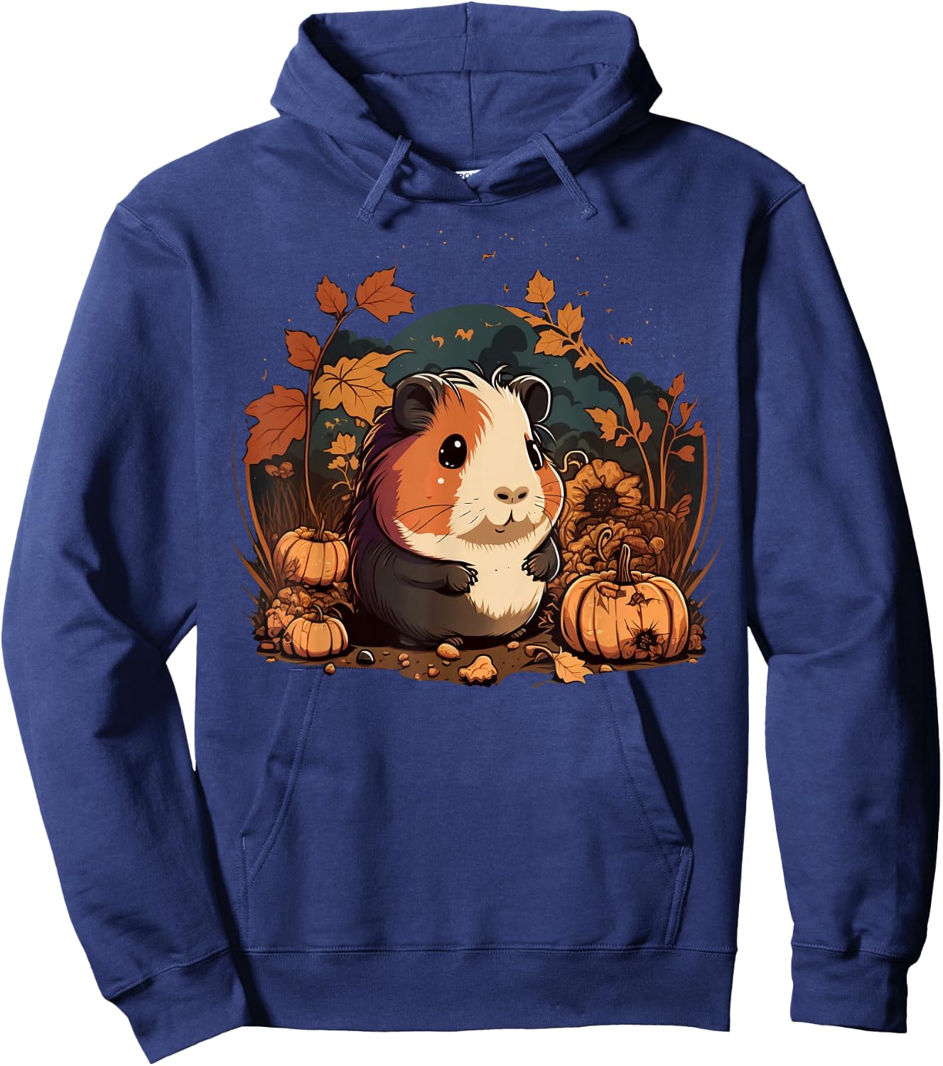 Pumpkin Guinea Pig costume on Guinea Pig Halloween Hoodie - Hoodie | Navy