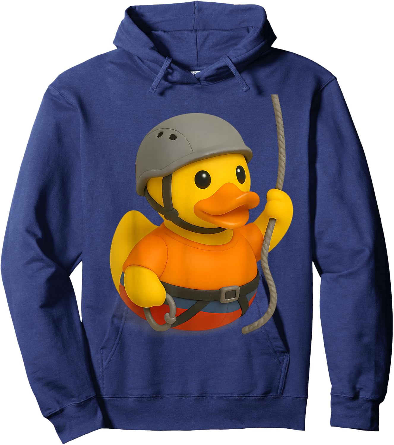 Rock Climbing Rubber Duck Climber Ducky Duckie Hoodie - Hoodie | Navy