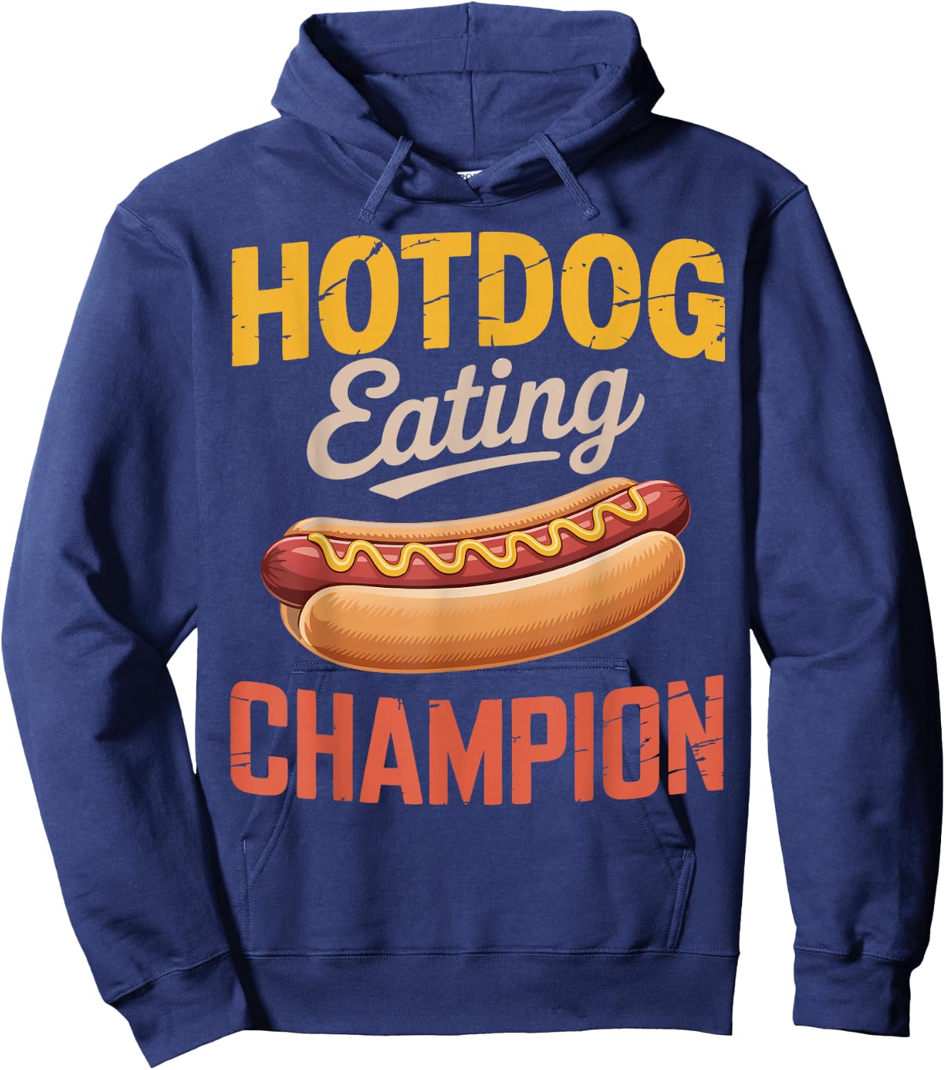 Competitive Eating Hotdog Eating Champion Hoodie - Hoodie | Navy
