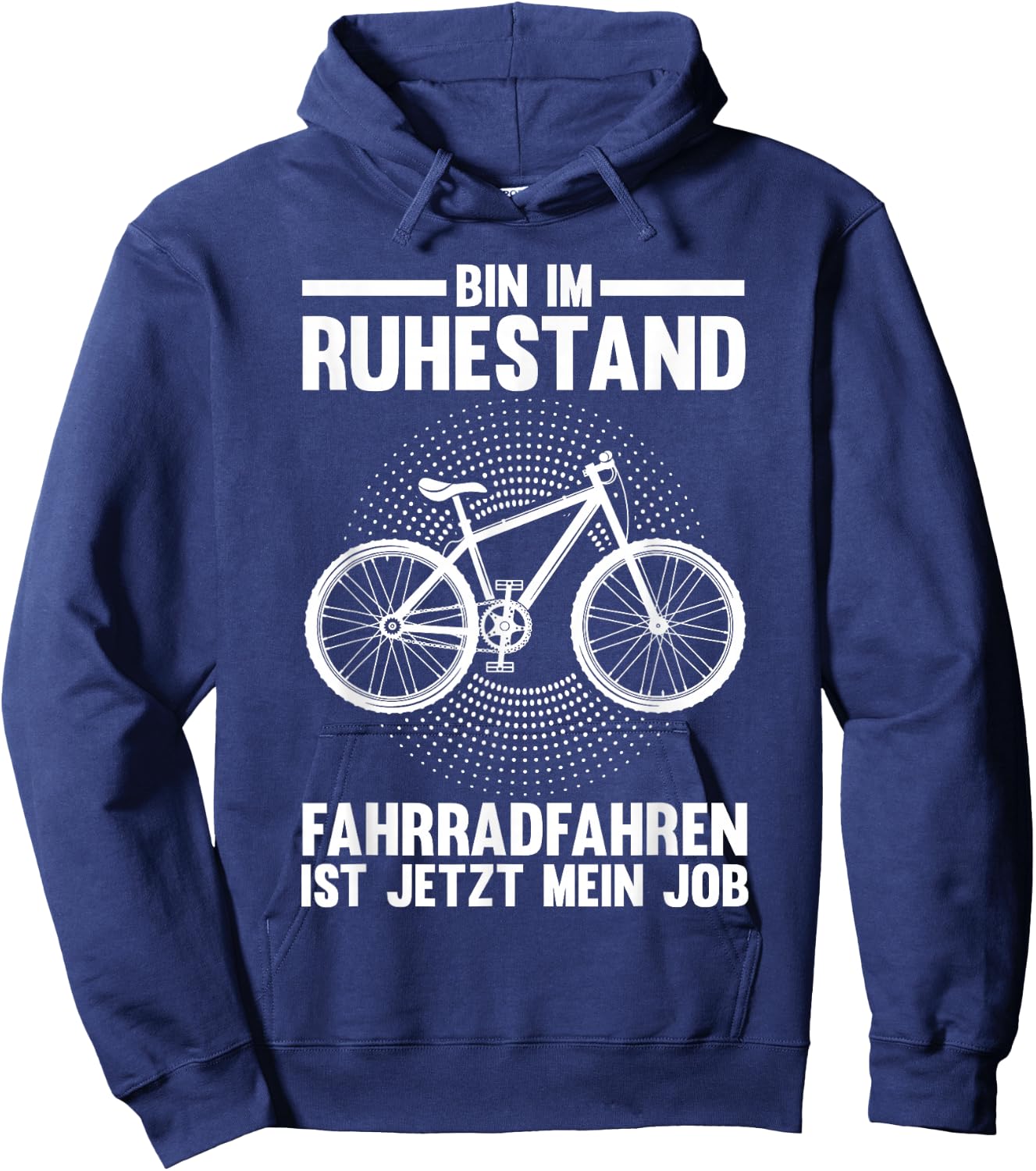 Bin im Ruhestand Fahrradfahren Fahrrad Miete Hoodie - Hoodie | Navy