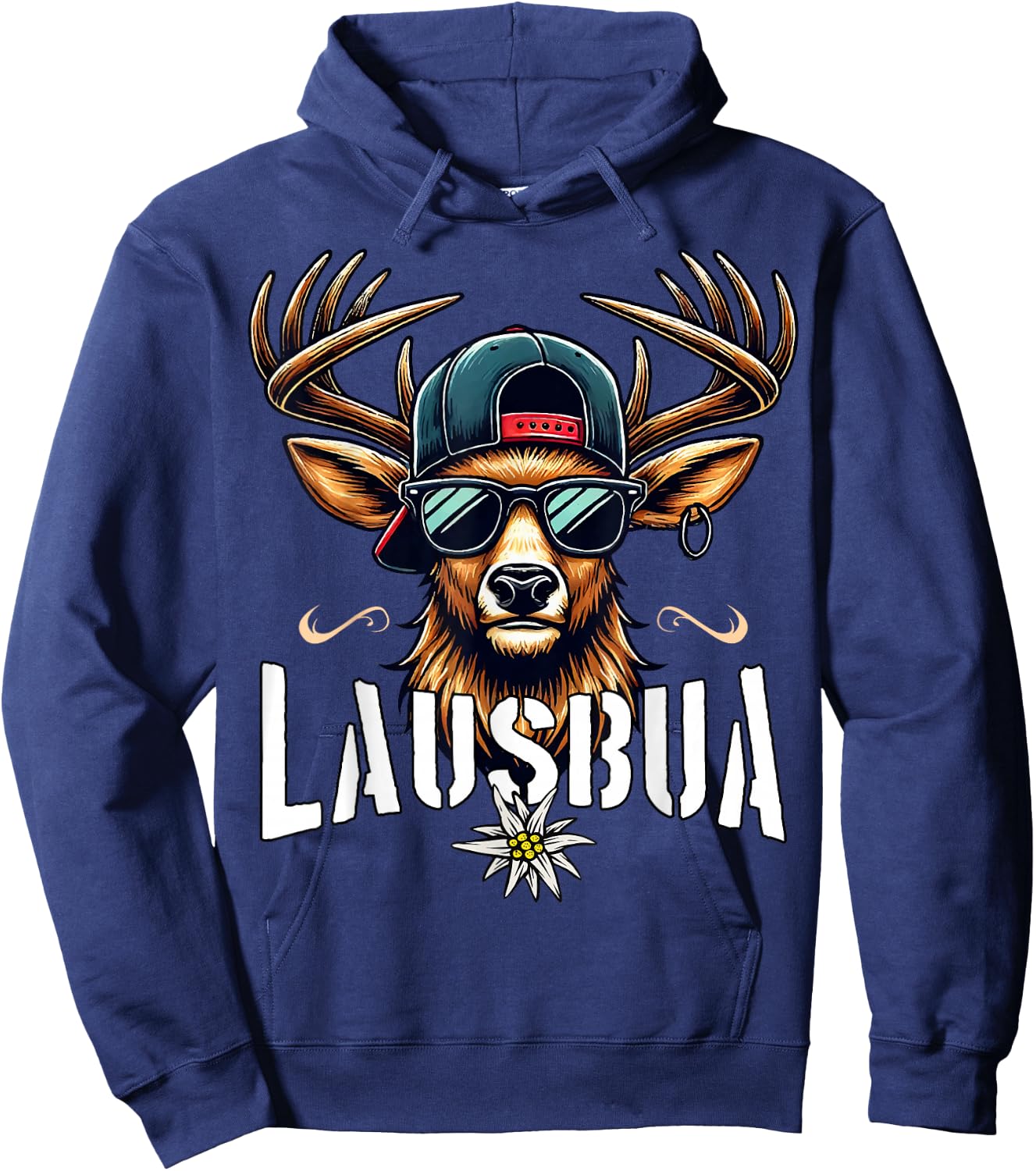 Lausbua Men's Costume Shirt Children's Boys Costume Hoodie - Hoodie | Navy