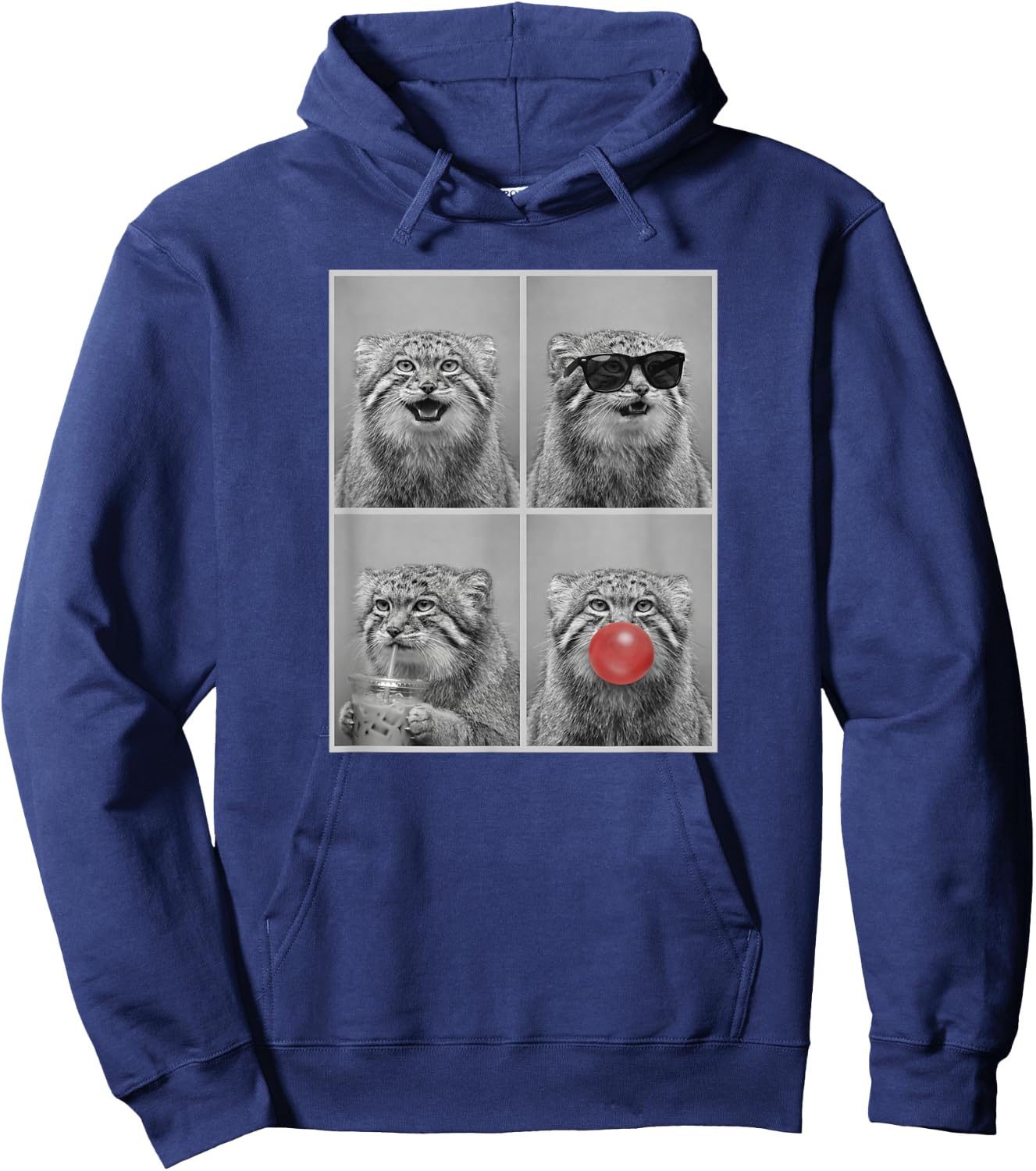 Pallas's Cats Funny Pallas's cat Hoodie - Hoodie | Navy