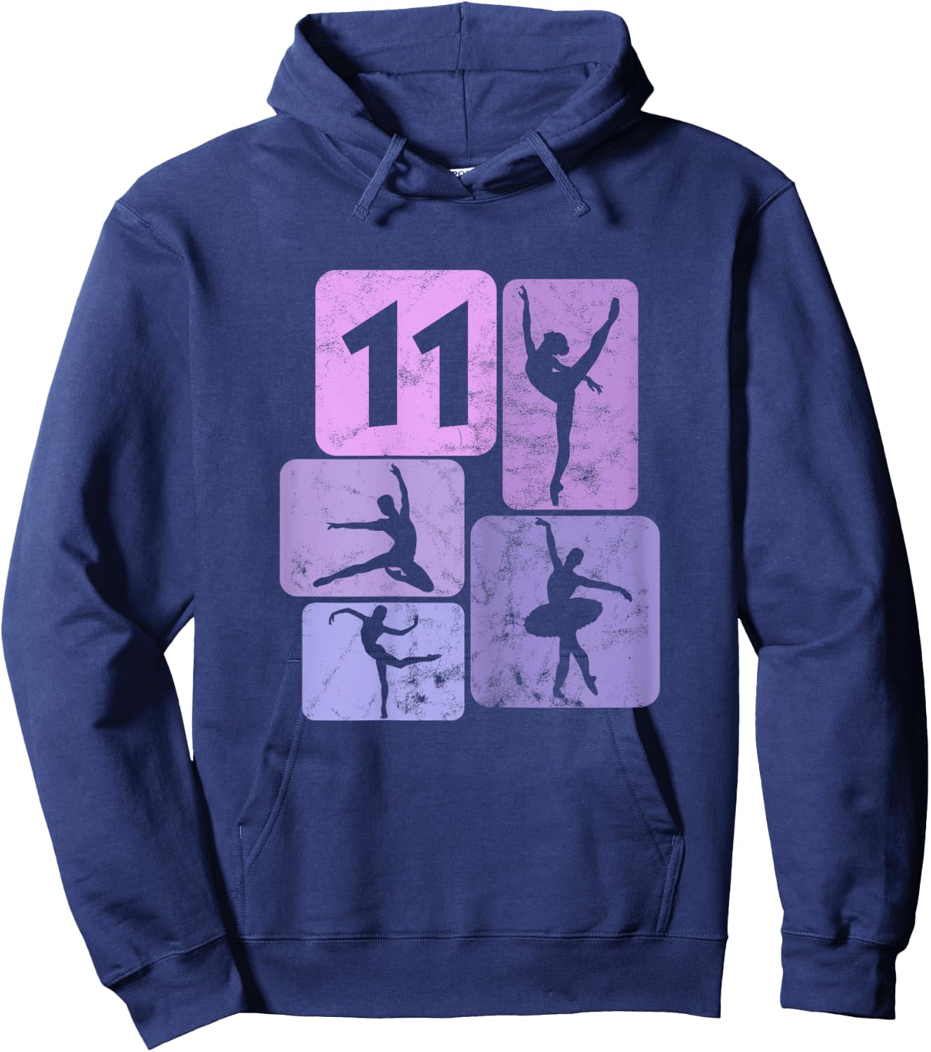 11e Anniversaire Danseur Ballet Ballerine 11 Ans Fille Hoodie - Hoodie | Navy