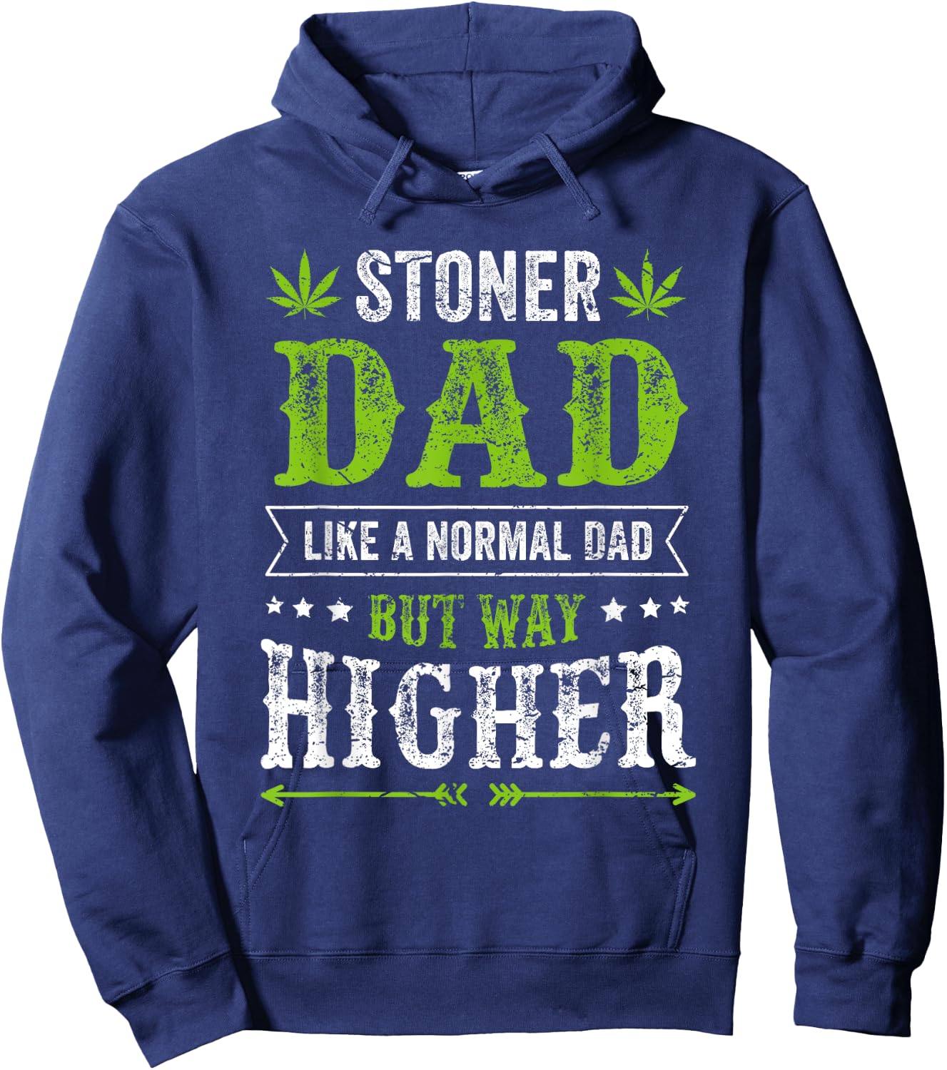 Funny Weed Kleidung für Stoner Dad Cannabis Apparel Hoodie - Hoodie | Navy
