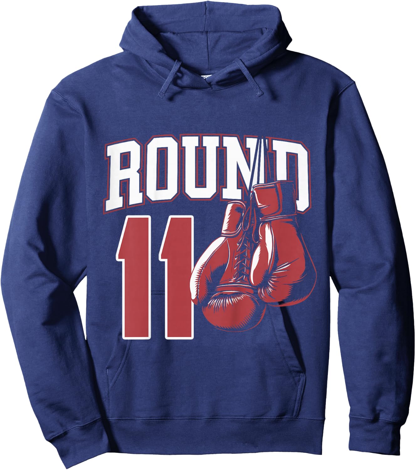 Kids 11 Year Old Boxer Bday Party 11th Birthday Boxing Boy Hoodie - Hoodie | Navy