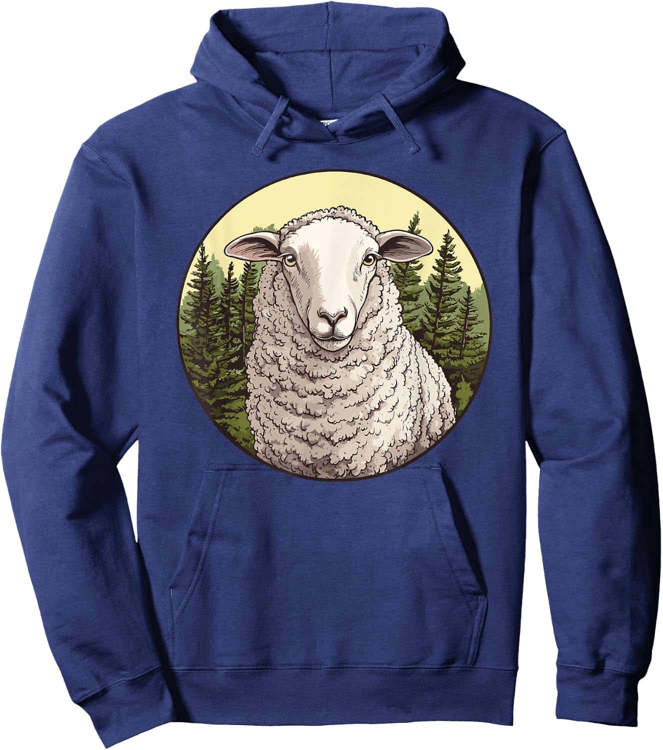 Sheep In The Forest Hoodie - Hoodie | Navy