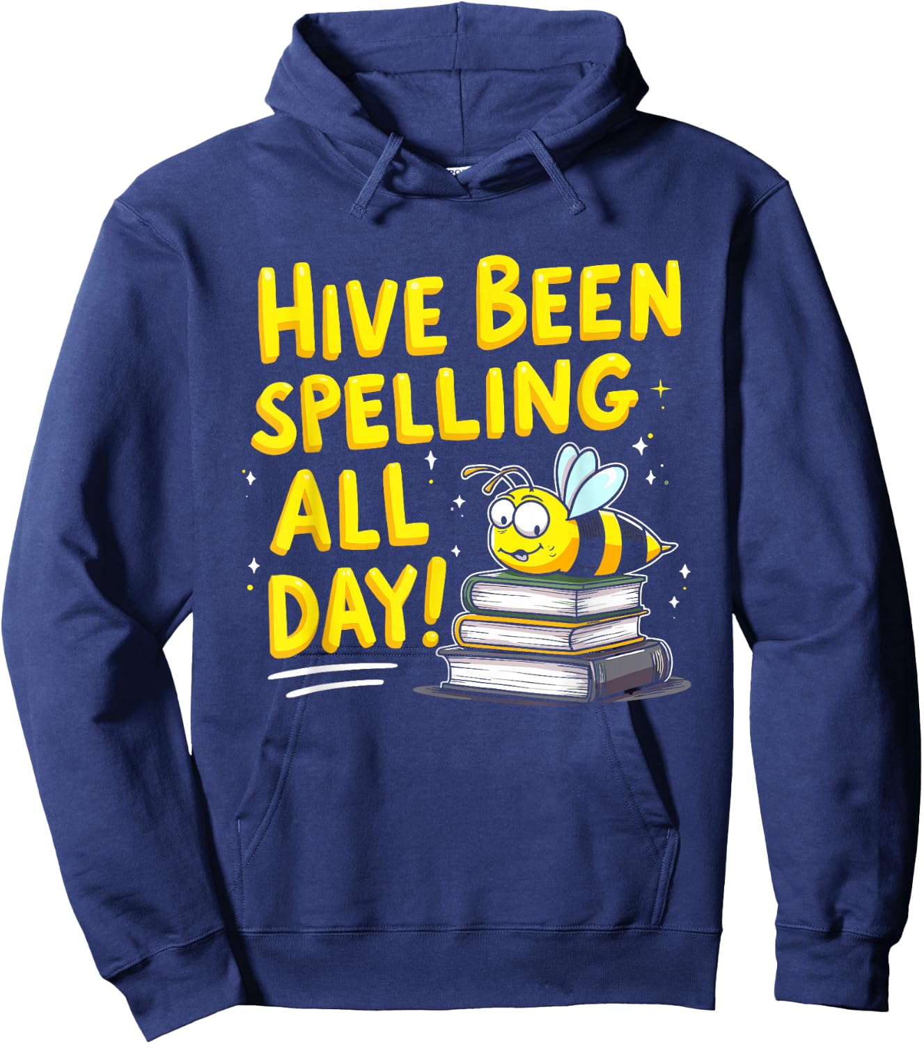Spelling Bee Humor Spelling Champion Word Nerd Spelling Hoodie - Hoodie | Navy