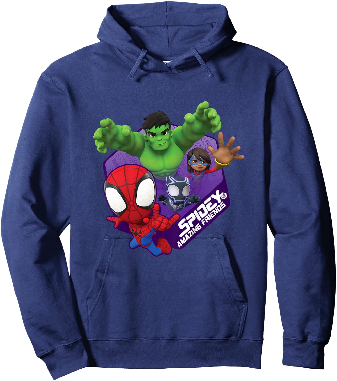 Children's Marvel Spidey and His Amazing Friends Boys , blue Hoodie - Hoodie | Navy