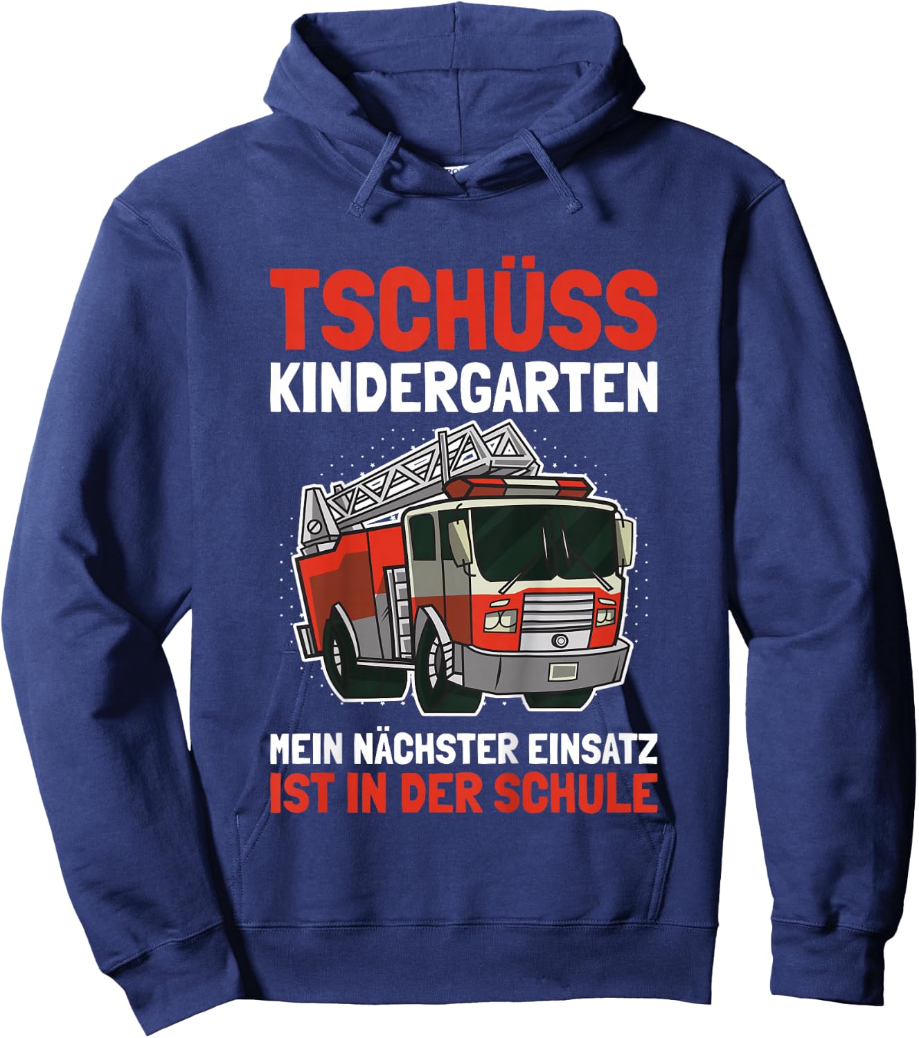 Kinder Einschulung Junge Schulanfang Shirt Jungen Feuerwehr Hoodie - Hoodie | Navy