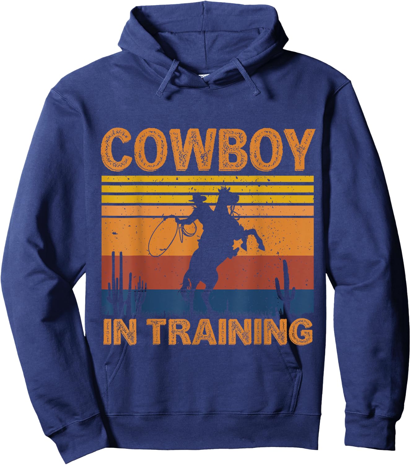 Cowboy in Training Future Rodeo Boy Horse Kids Hoodie - Hoodie | Navy