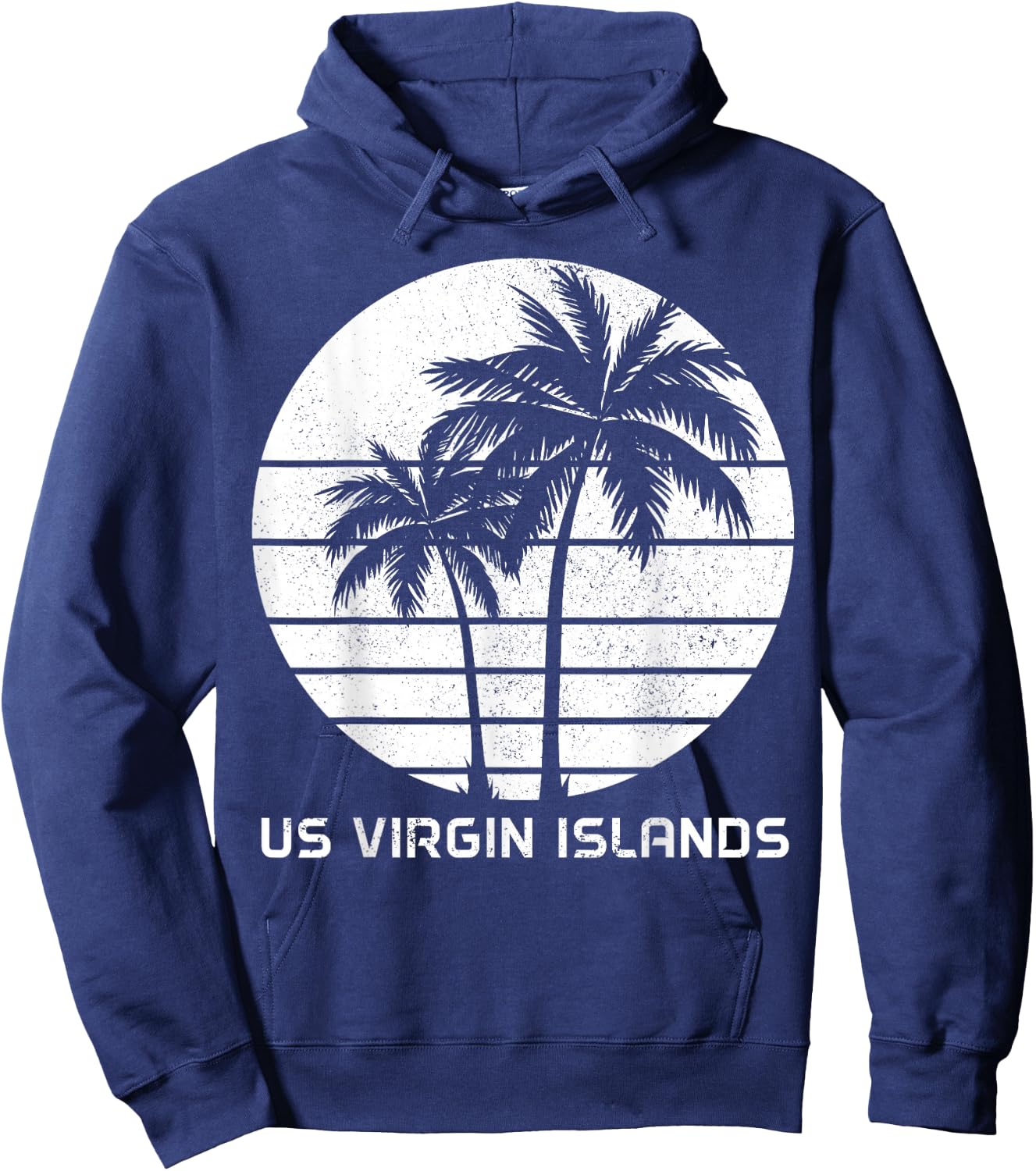 Vacances aux îles Vierges américaines | Pride Beach | USVI Vintage Hoodie - Hoodie | Navy