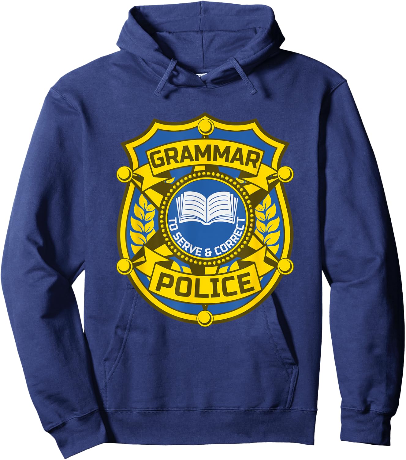 English Grammar Police Hoodie - Hoodie | Navy