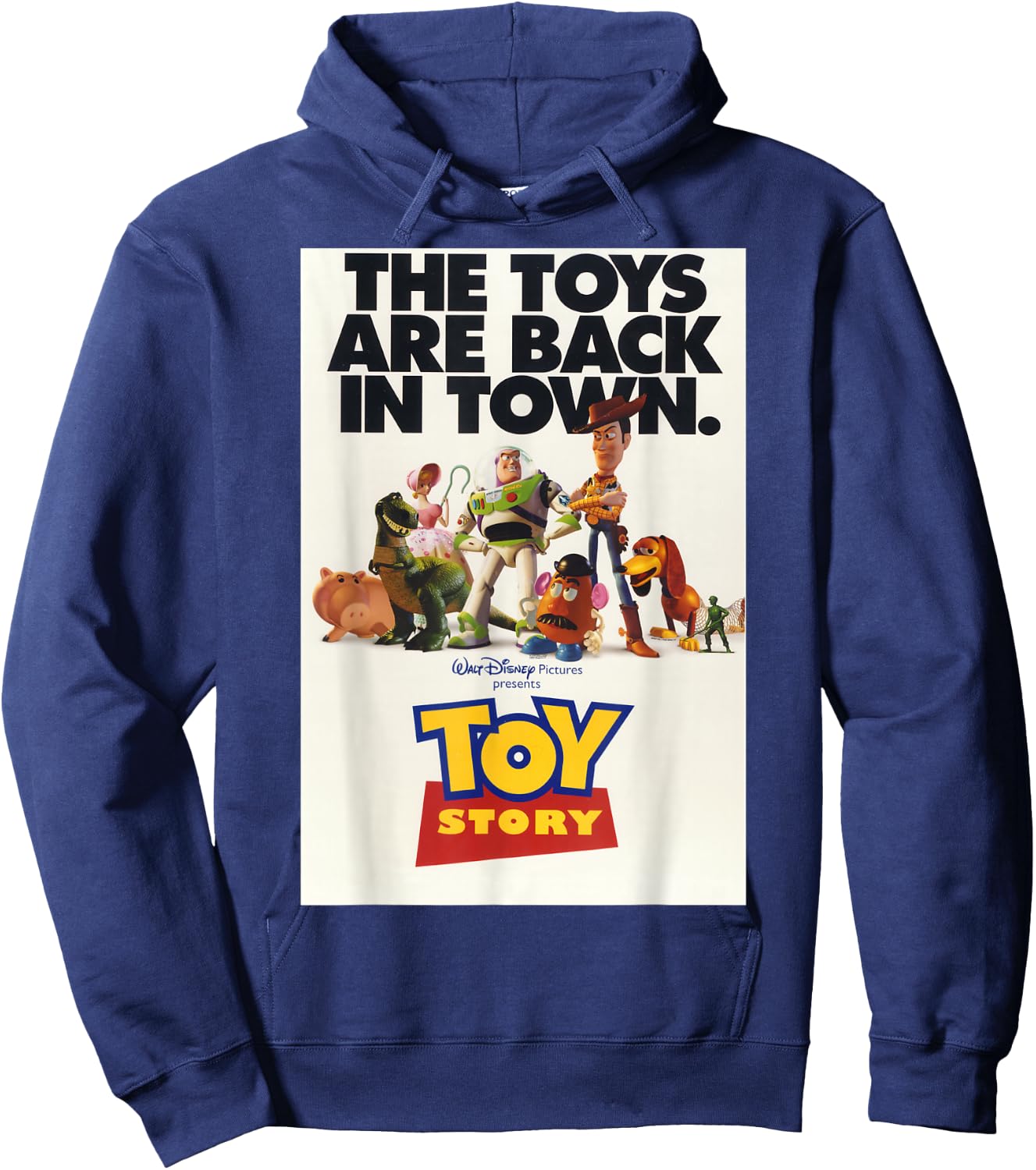 Disney Pixar Toy Story Toys Are Back In Town Poster Hoodie - Hoodie | Navy