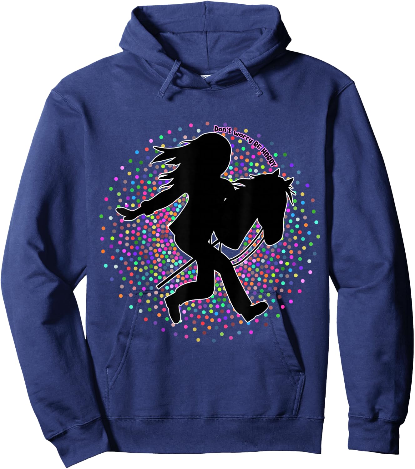 Hobby Horse- Hobbyhorse- Hobby Horsing - Hobby Horse Leisure , Black, S Hoodie - Hoodie | Navy
