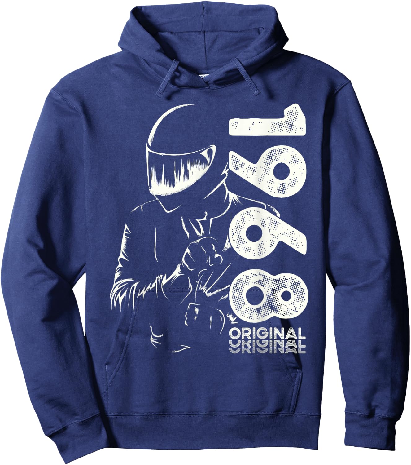 53rd Birthday Man Motorcycle Biker Biker 1968 Hoodie - Hoodie | Navy