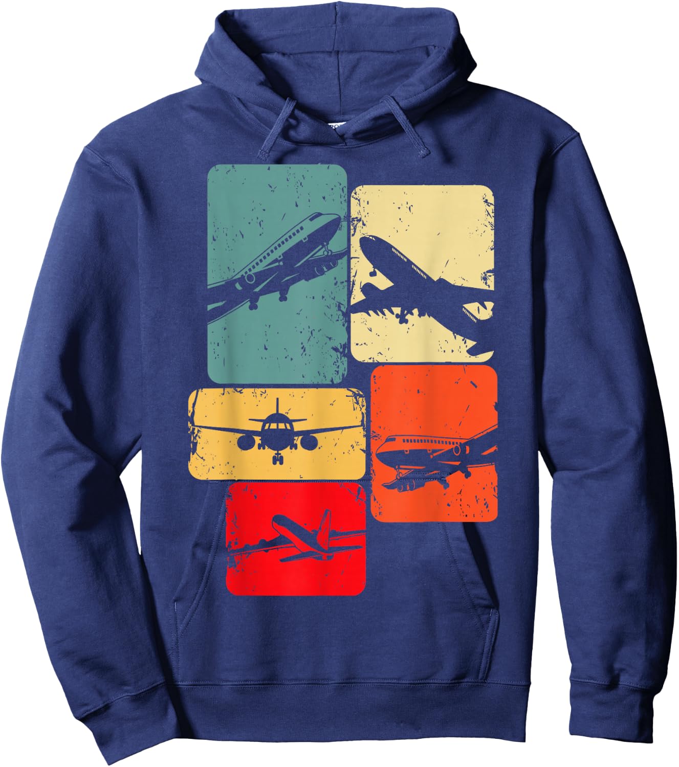 Aeroplane Pilot Men's Children's Boys' , black Hoodie - Hoodie | Navy