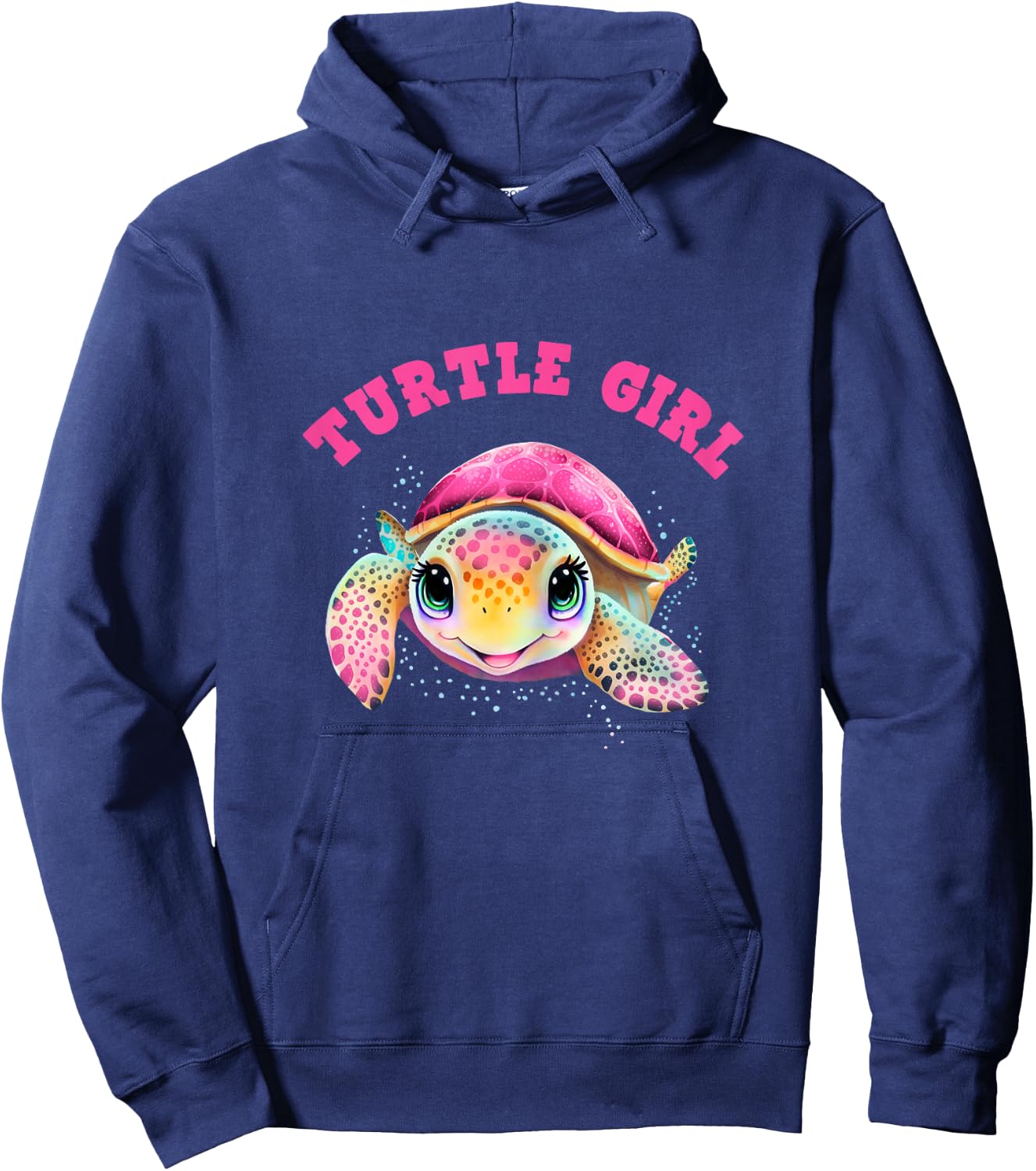Turtle Girl, Earth Day Outfit for Girls, Girls Turtle , black Hoodie - Hoodie | Navy