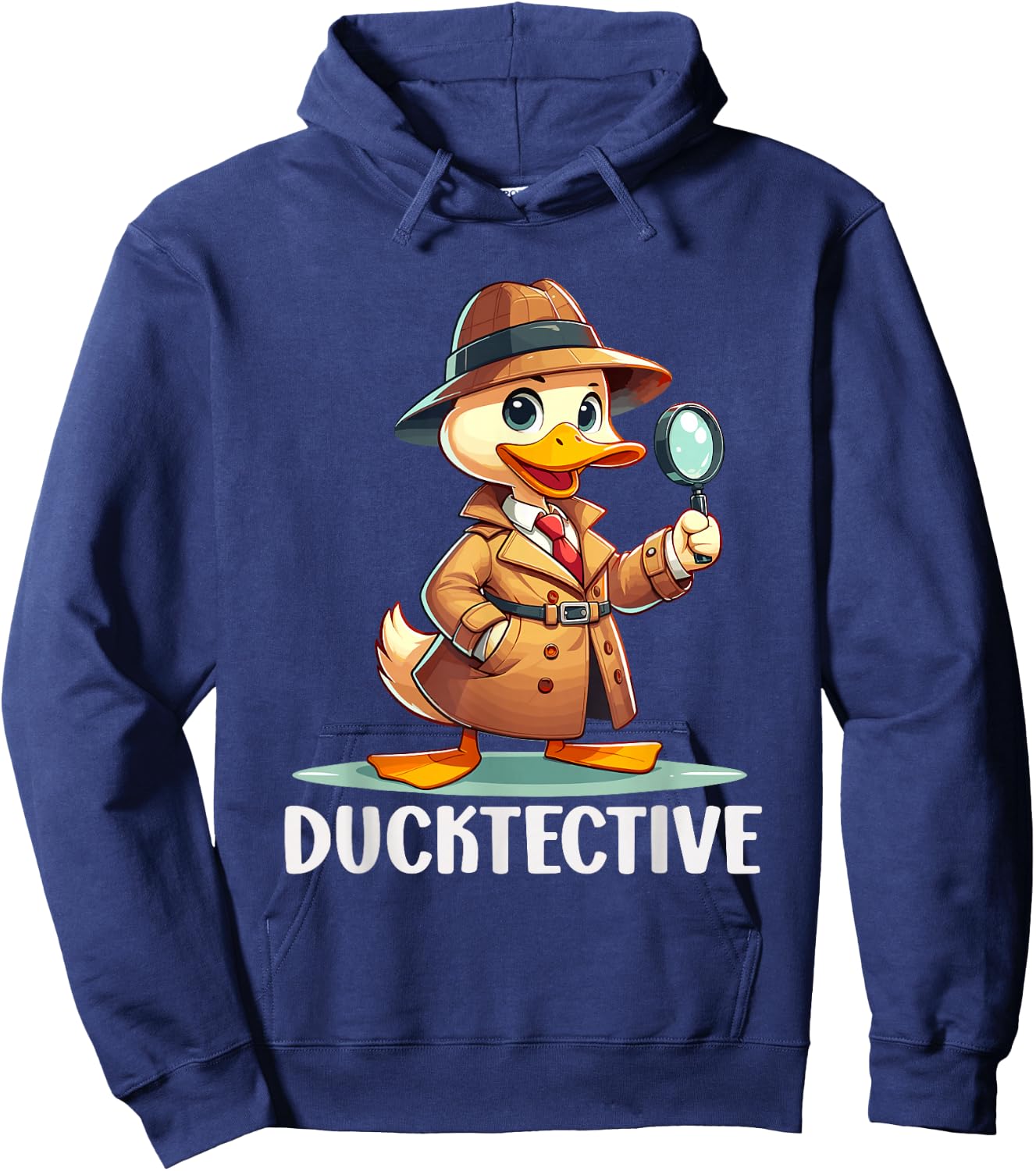 Private Investigator PI Funny Duck Pun Detective Spy Hoodie - Hoodie | Navy