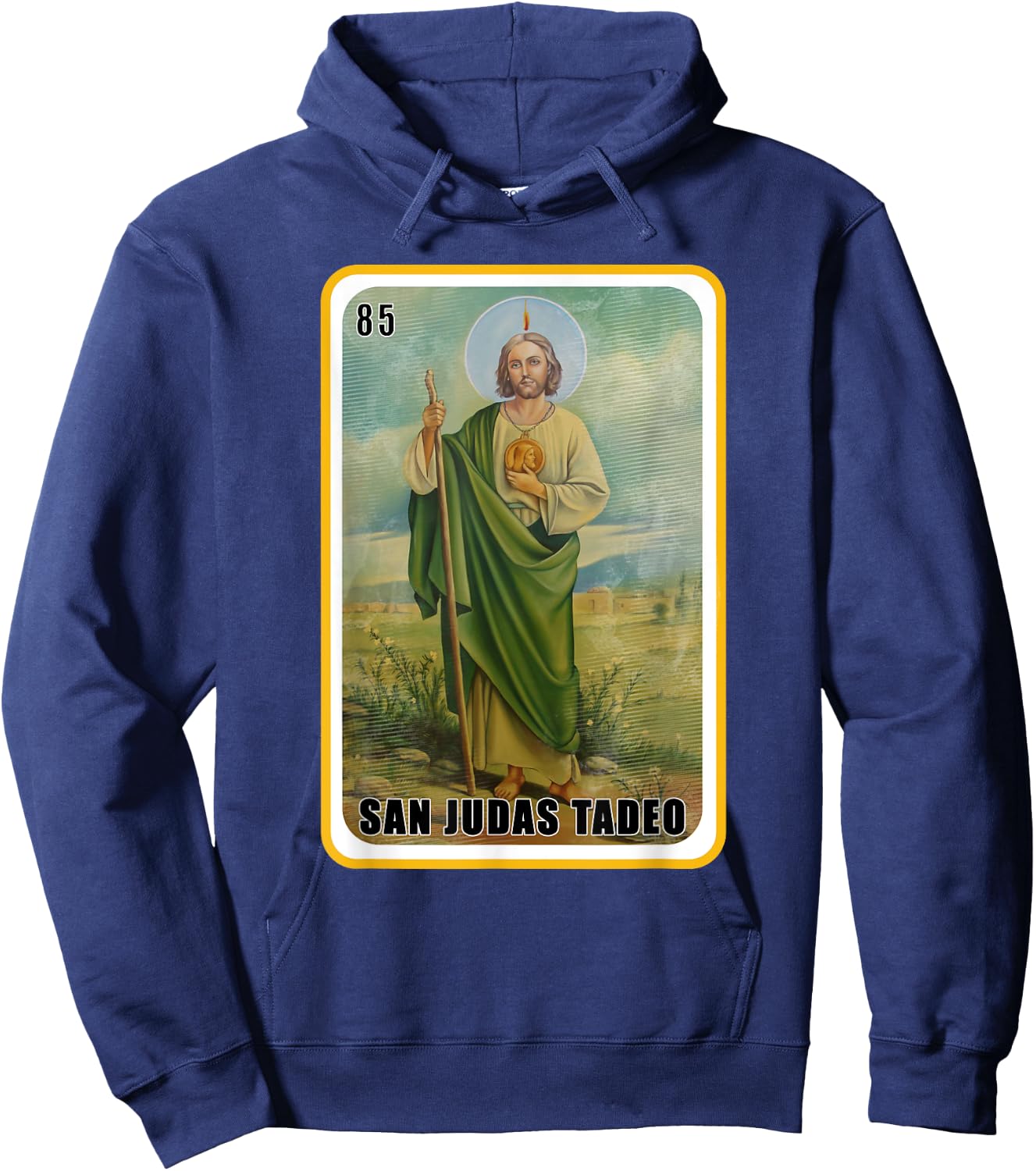 Funny Spanish-Mexican Bingo Gifts - San Judas Tadeo Hoodie - Hoodie | Navy