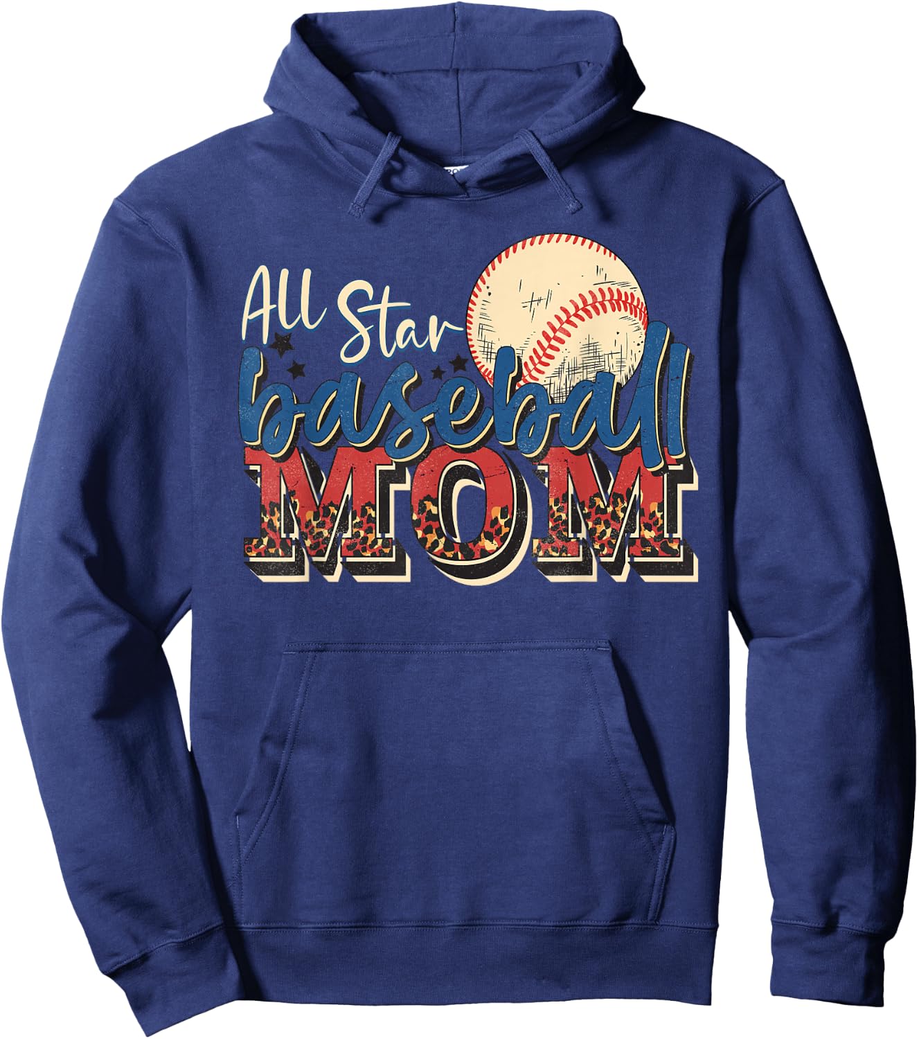 All Star Baseball Mom Hoodie - Hoodie | Navy