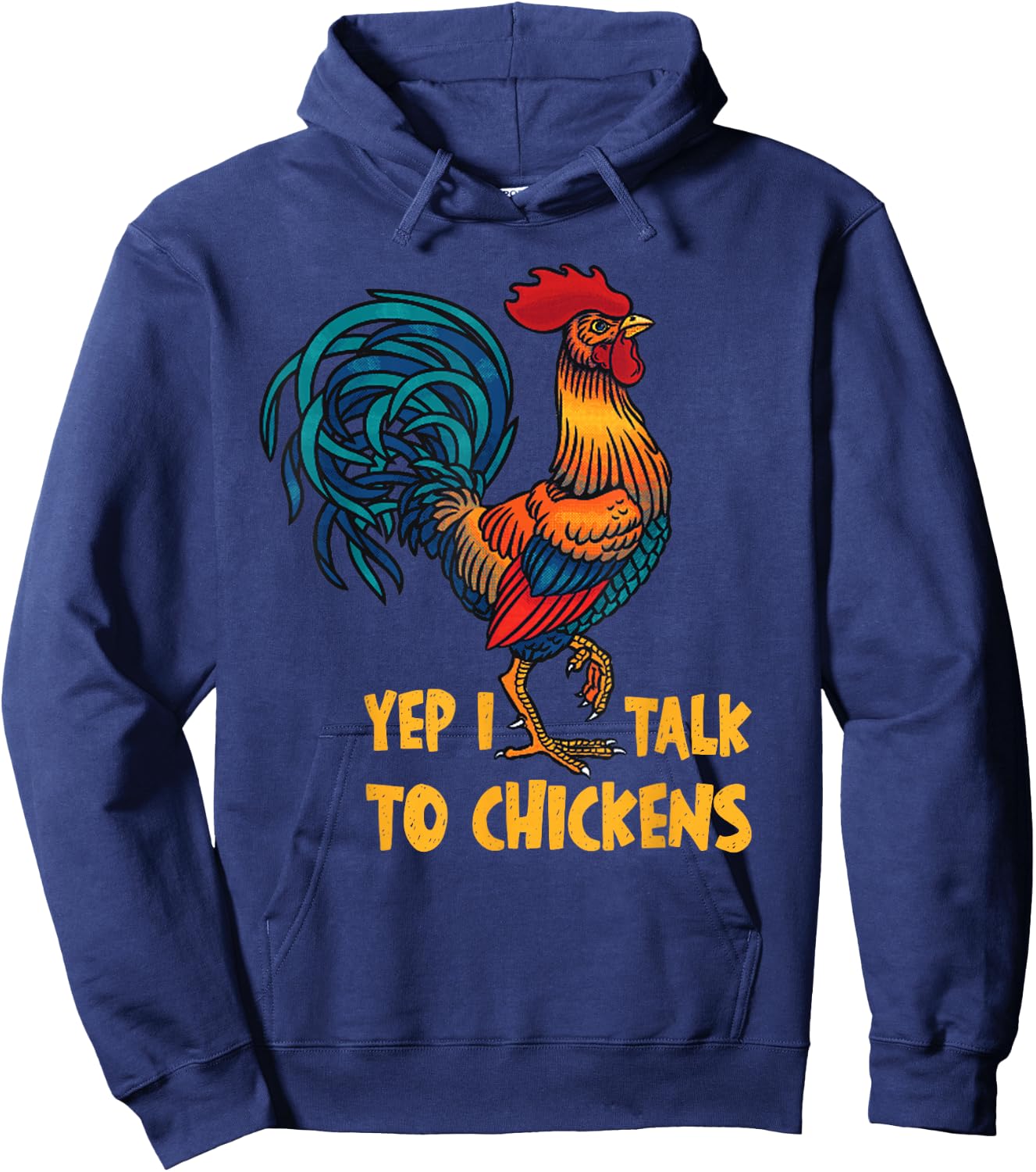 Funny Chicken Women Crazy Chicken Farmer Lovers Hoodie - Hoodie | Navy