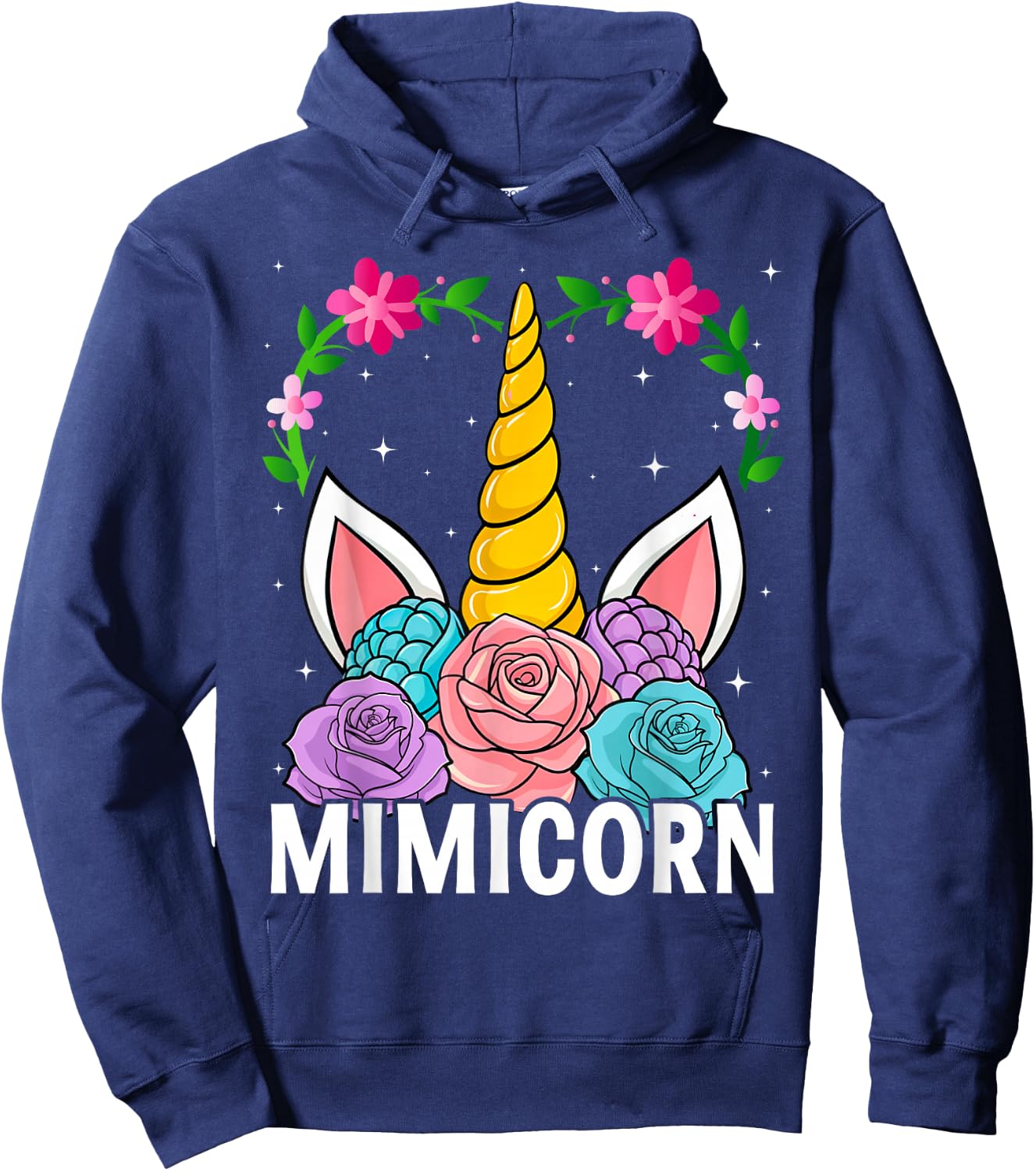 Funny Mimicorn Unicorn Costume Women Mom Mother's Day Hoodie - Hoodie | Navy