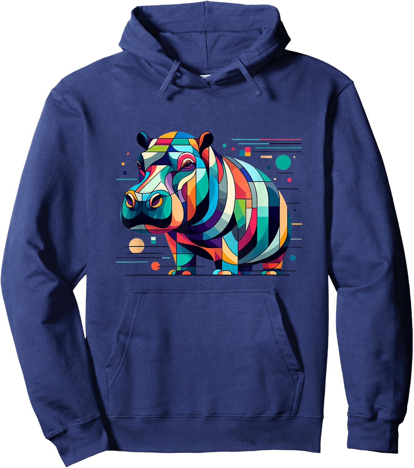 Hippo Hippopotamus Wildlife Animal Hoodie - Hoodie | Navy
