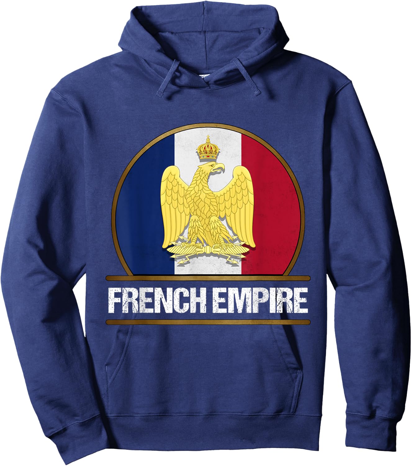 French Empire Flag Napoleon Bonaparte Wars , Black, S Hoodie - Hoodie | Navy