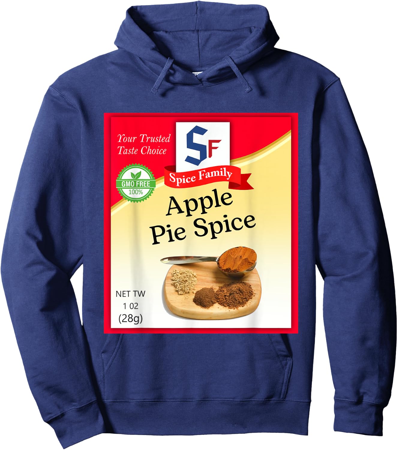 Apple Pie Spice Condiment Holiday Spice Group Costumes Hoodie - Hoodie | Navy
