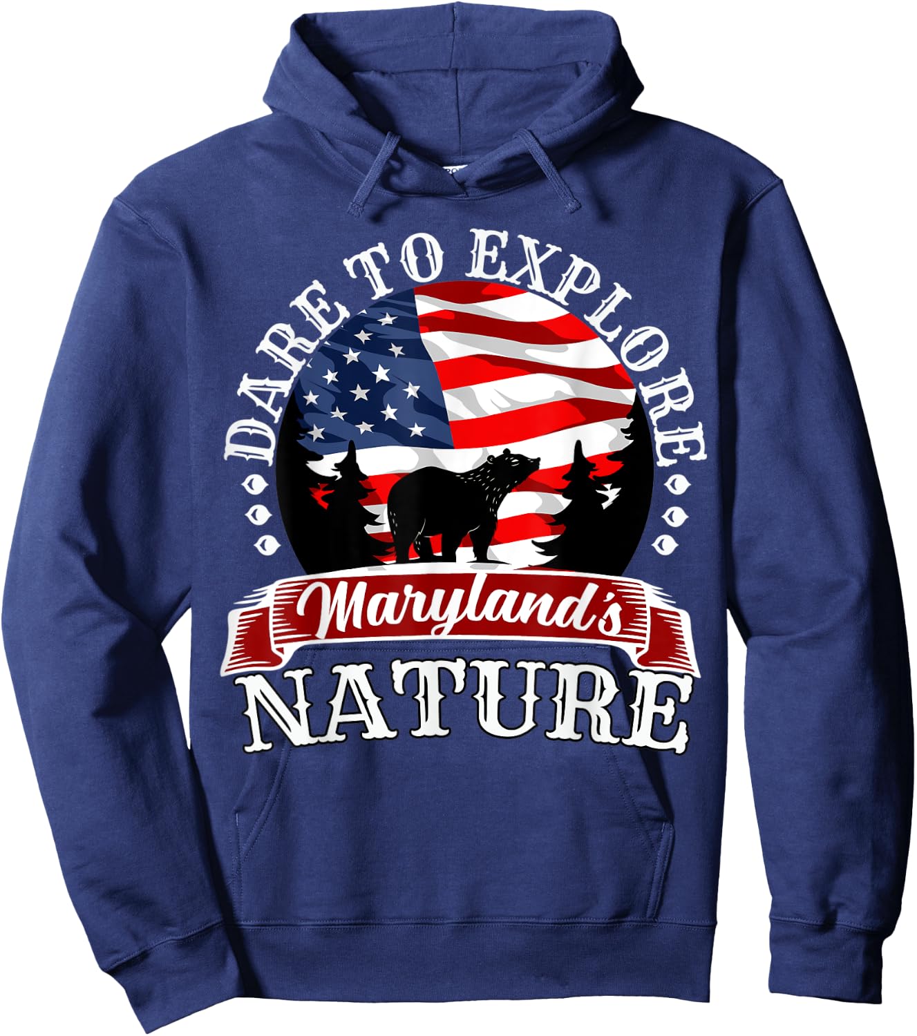 Holiday Vacation On Maryland Mountains Best Camping Hoodie - Hoodie | Navy