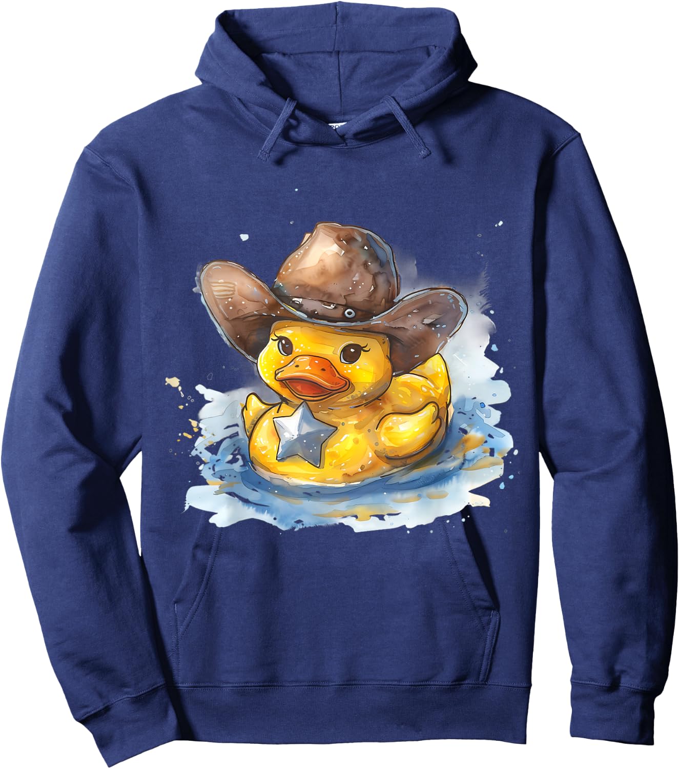 Rubber Duck Sheriff Rubber Duckie Marshal Rubber Duckling Hoodie - Hoodie | Navy