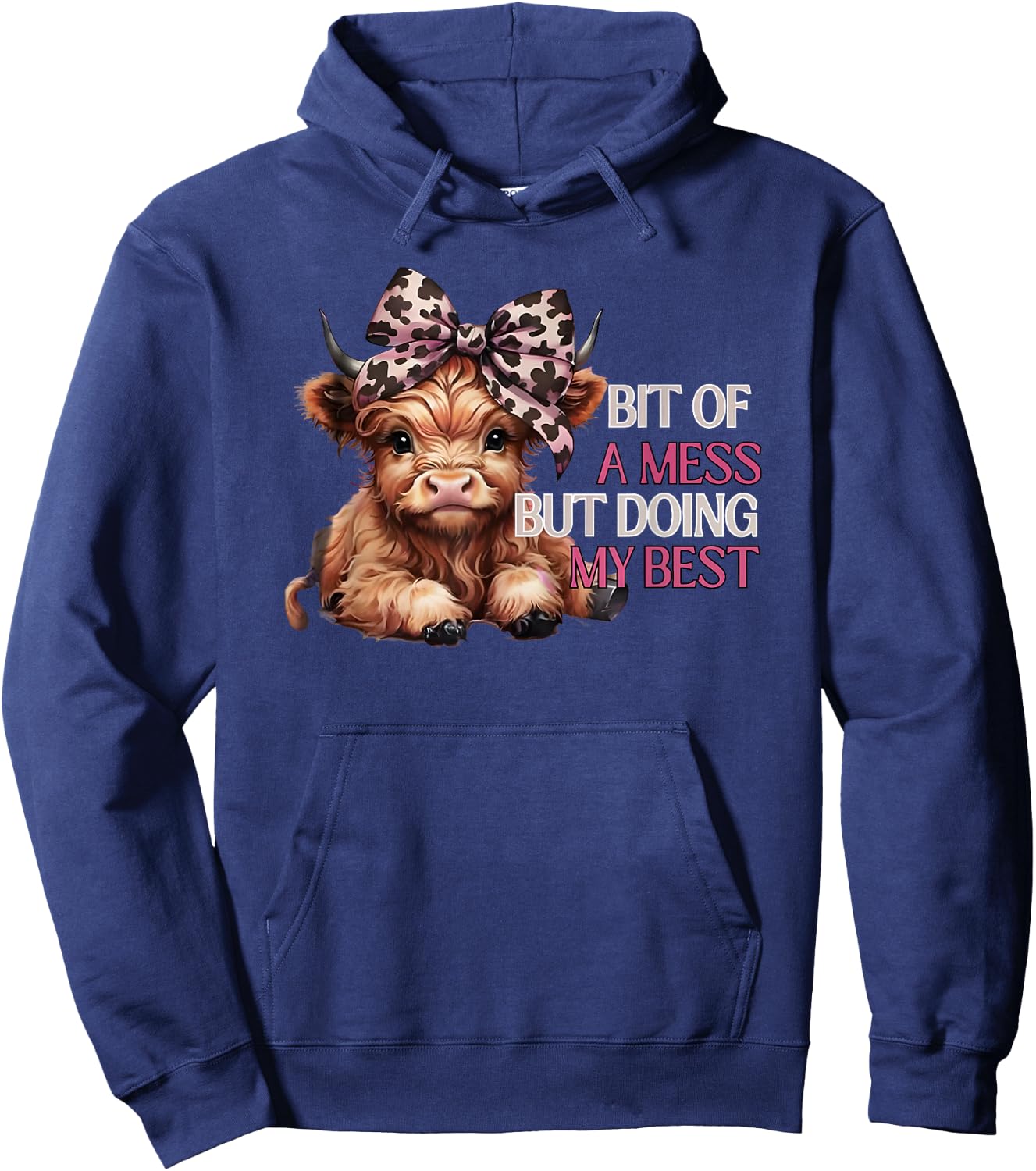 Bit of a Mess but Doing My Best Hoodie - Hoodie | Navy