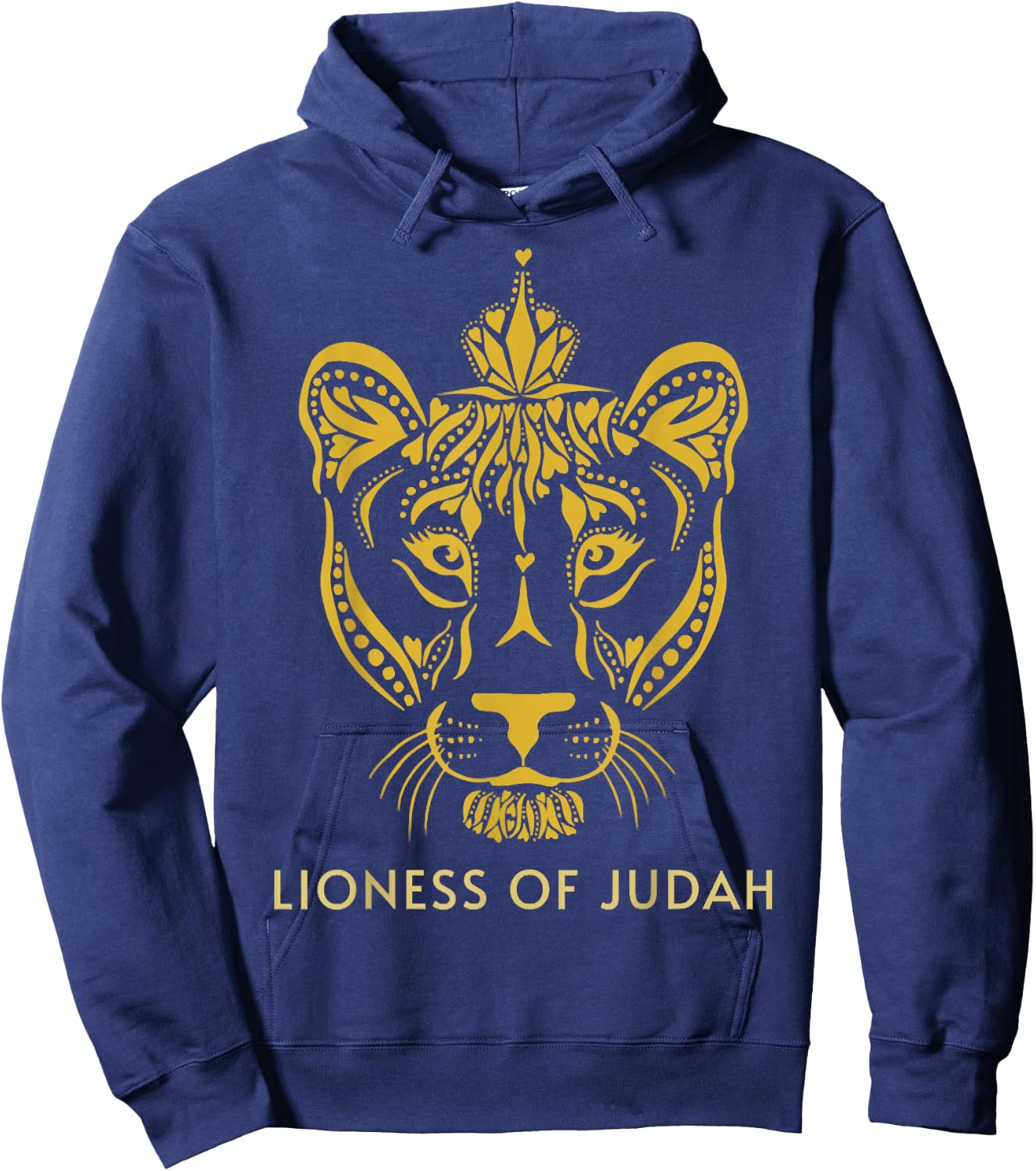 Lioness Of Judah, Jesus Cross Faith Christian Men Women Hoodie - Hoodie | Navy