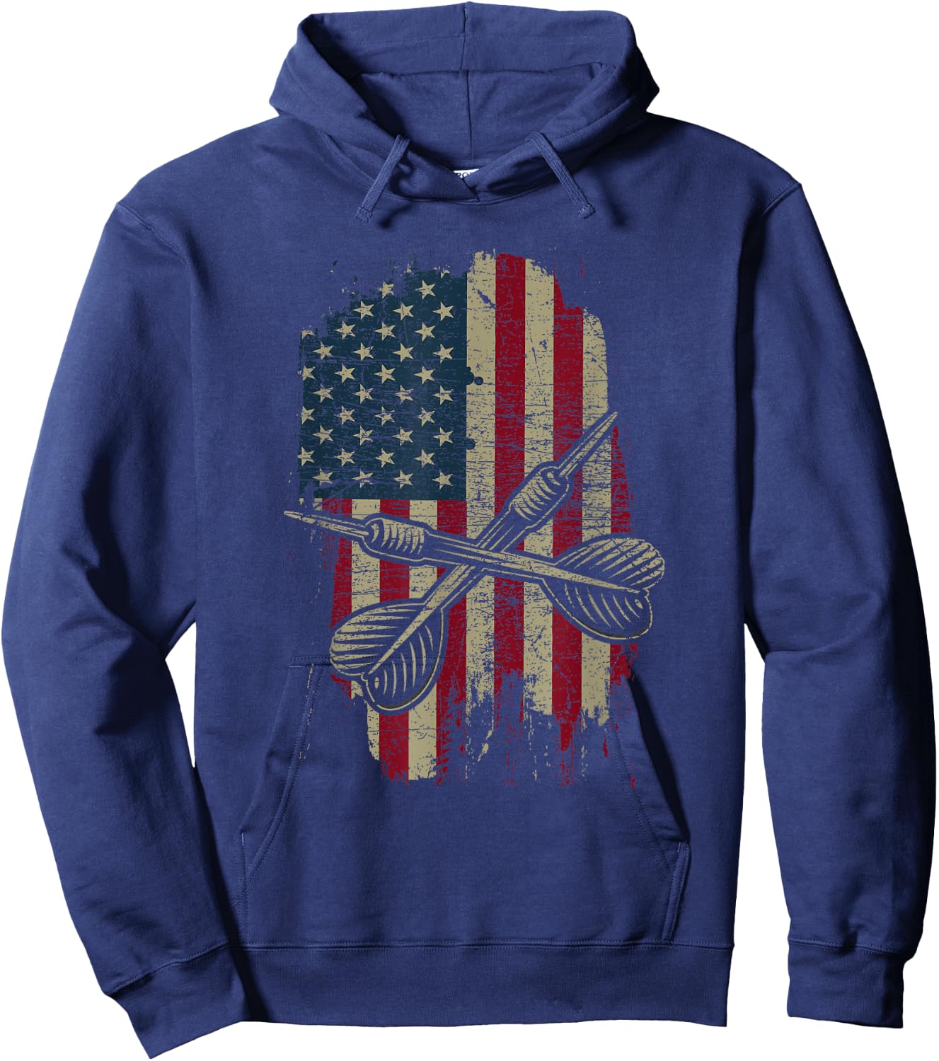 Patriotic USA American Darts Lover Dart Sports Gift Men Hoodie - Hoodie | Navy