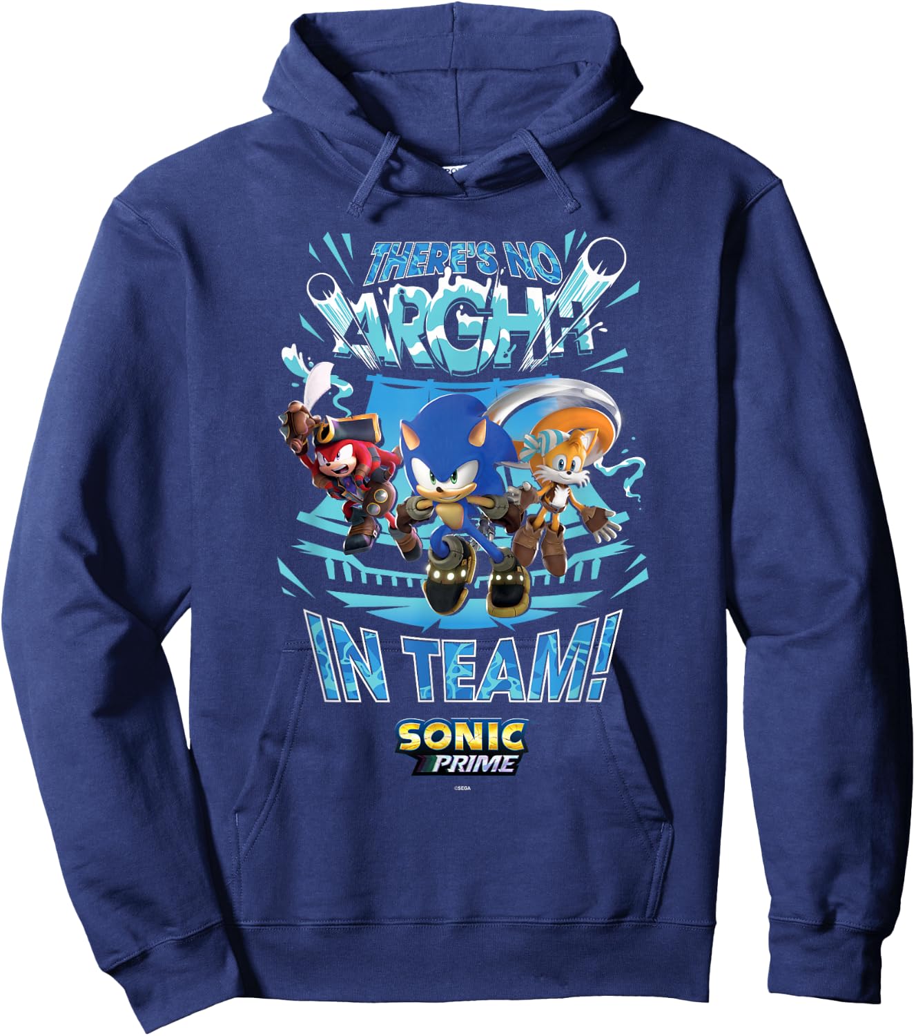 Sonic the Hedgehog, Sonic Prime - There's No Arghh in Team! Hoodie - Hoodie | Navy