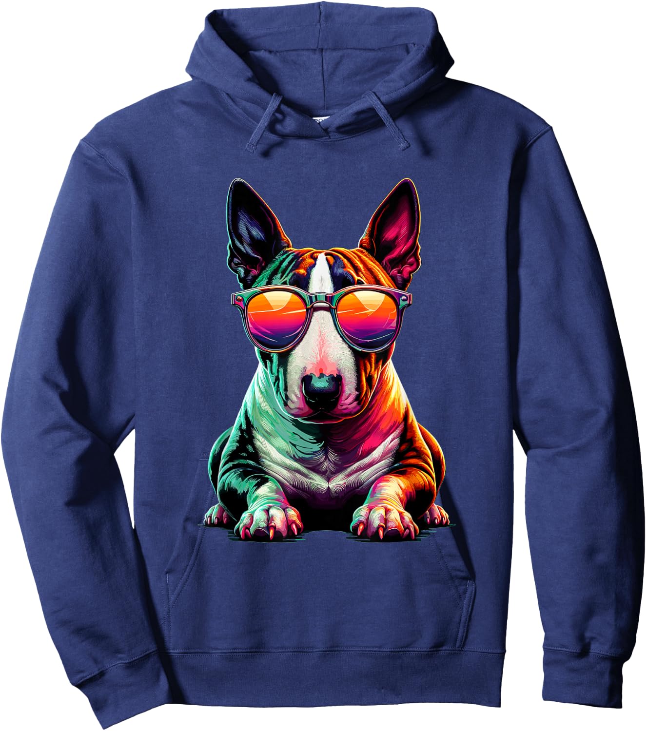 Sunglasses Bull Terrier English Bull Terriers Bullie Dog Men Women Girls Kids Hoodie - Hoodie | Navy