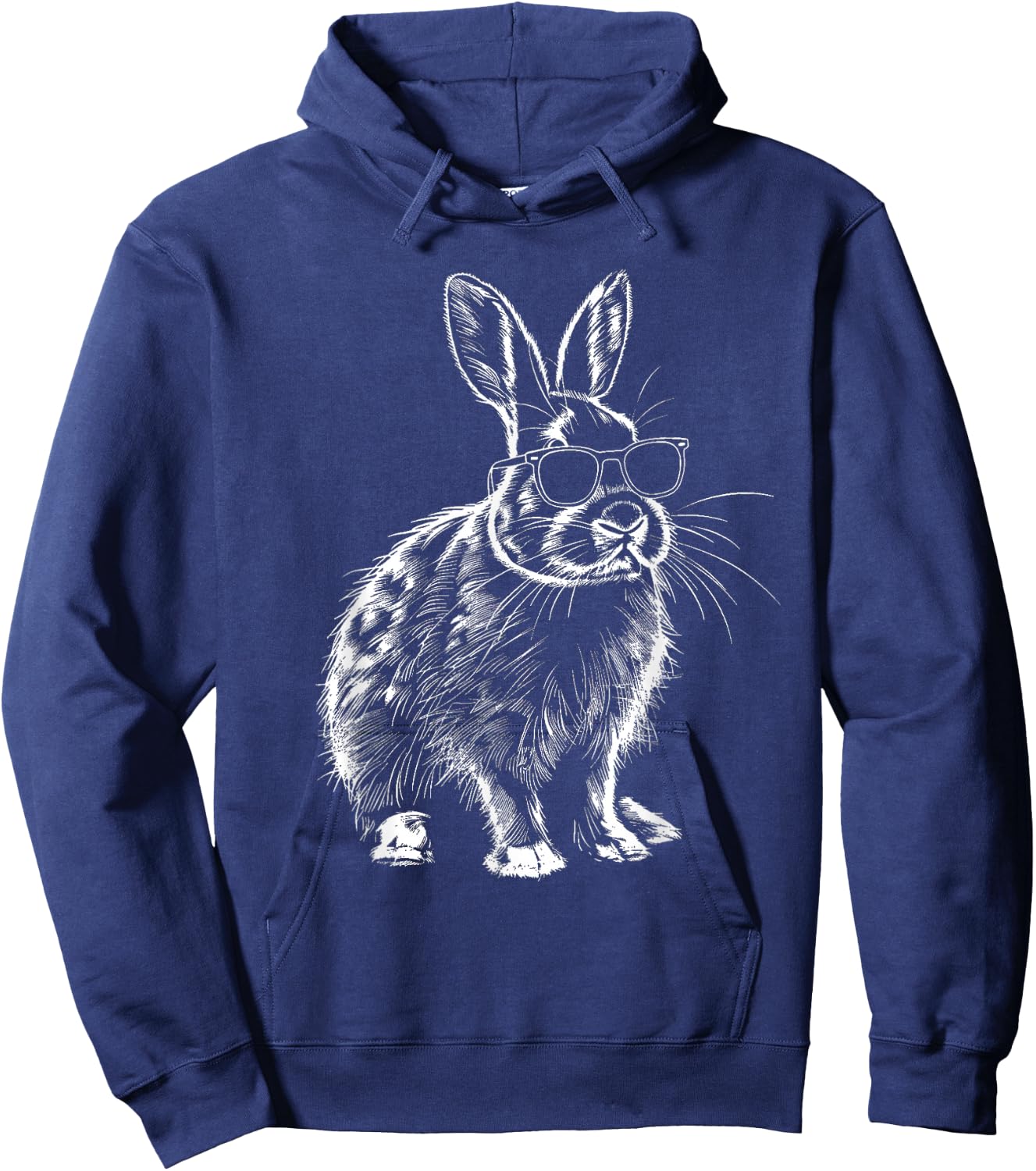 Rabbit Animal Lovers Cute Rabbit Bunny Sunglasses Hoodie - Hoodie | Navy
