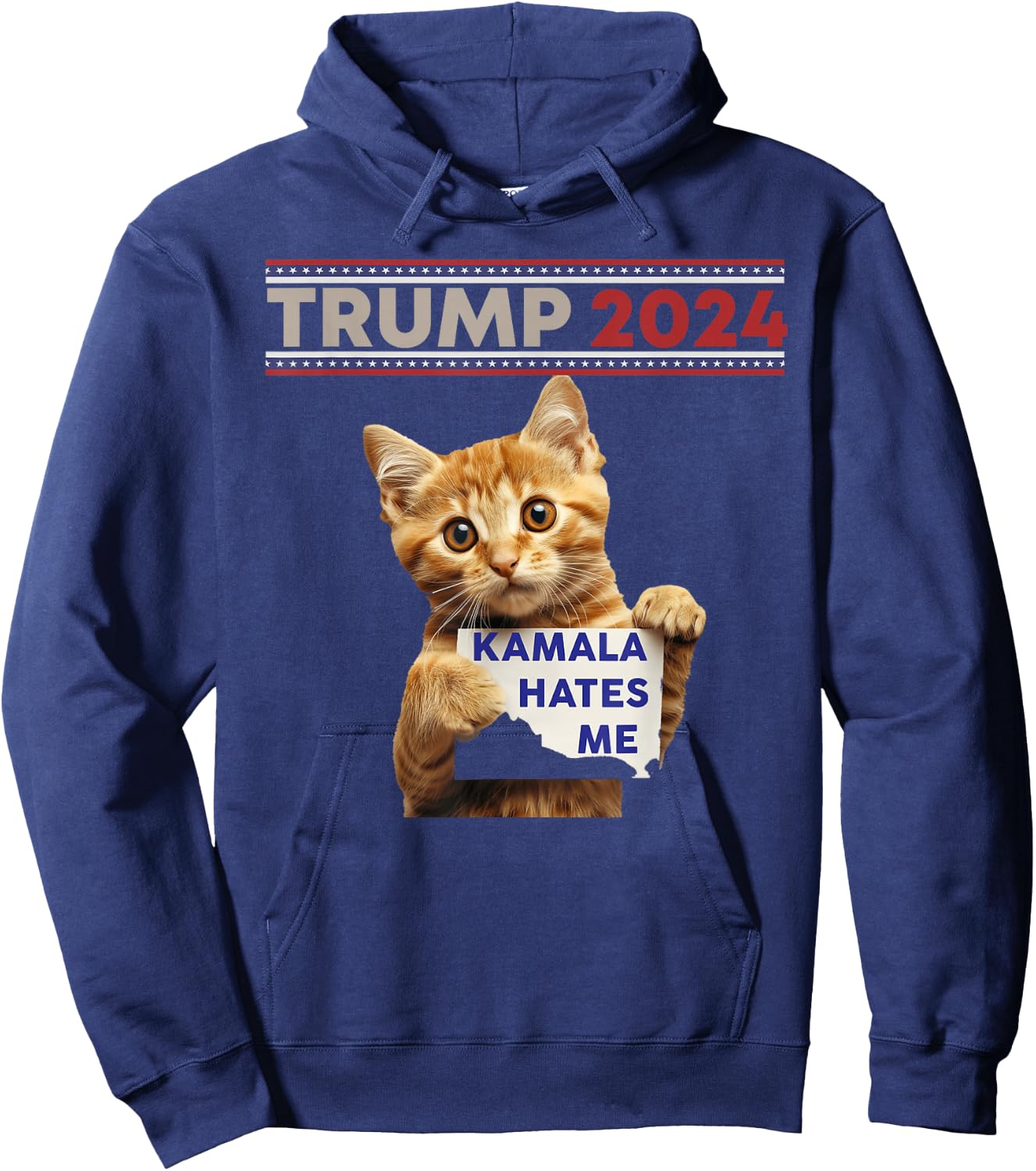 Make Cats Safe Again Trump Cats For Trump Hoodie - Hoodie | Navy